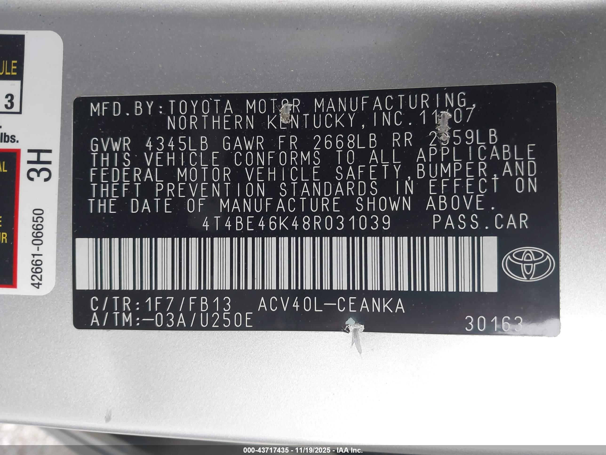TOYOTA CAMRY image 9