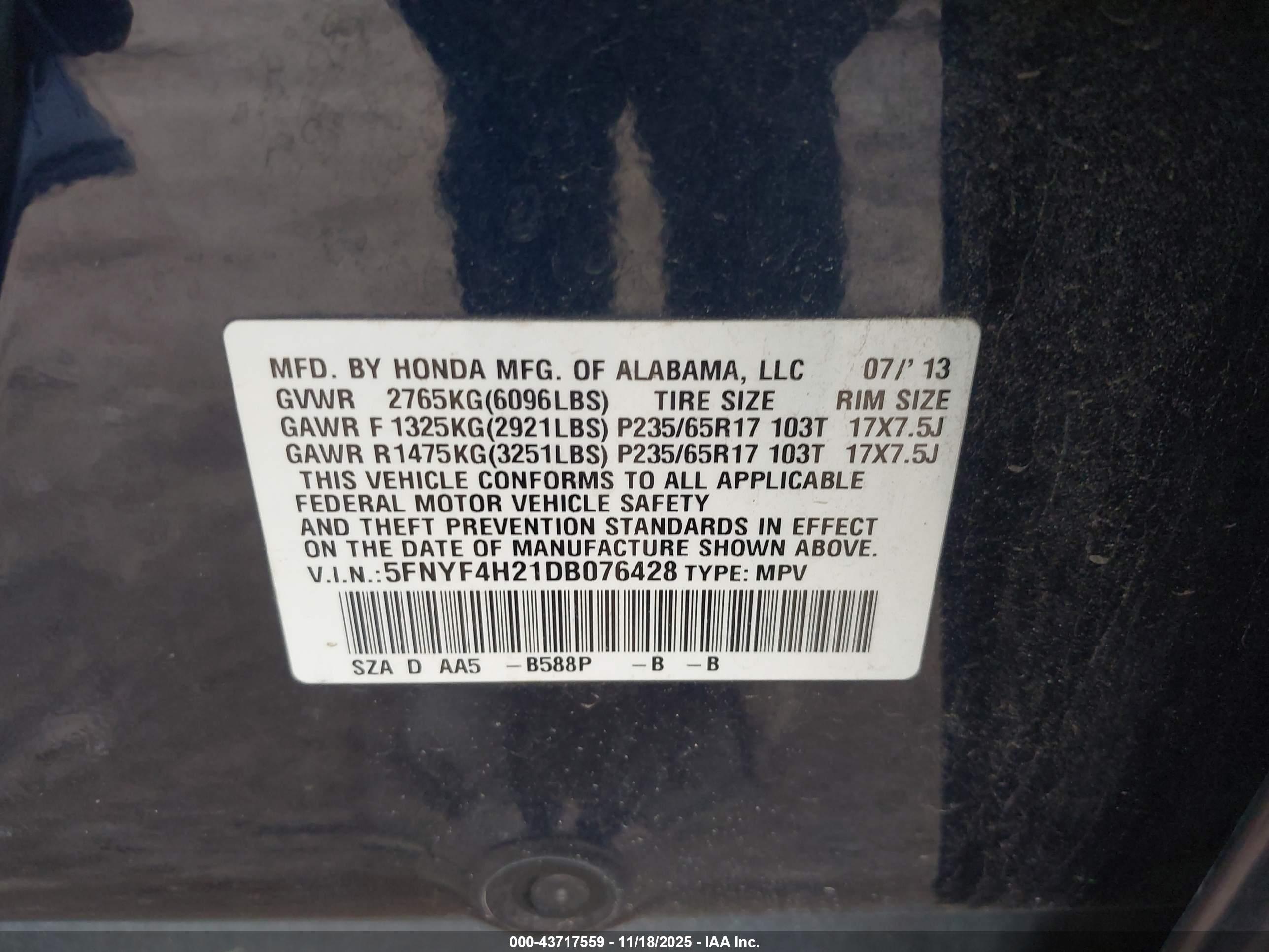 HONDA PILOT image 9
