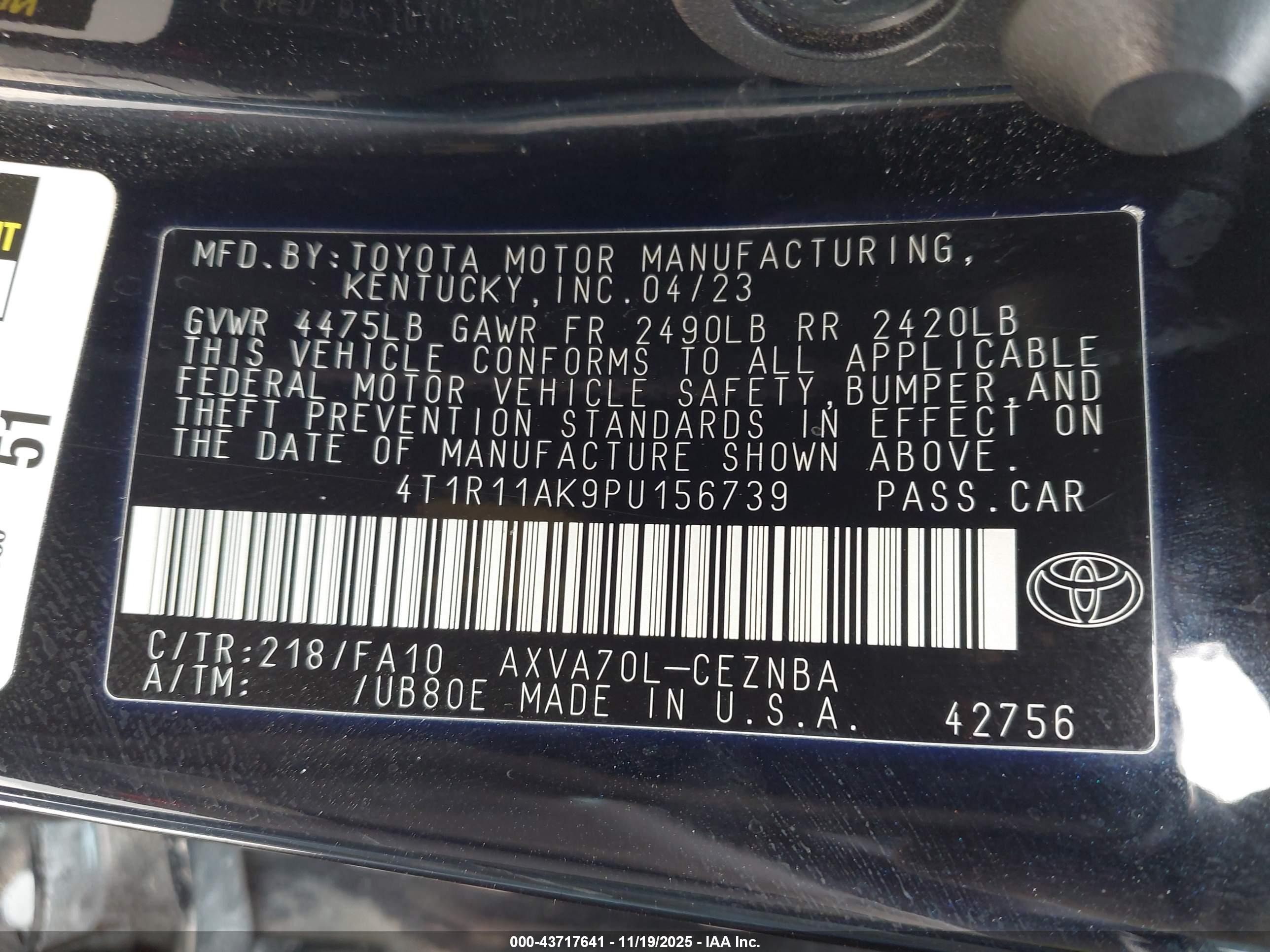 TOYOTA CAMRY image 9