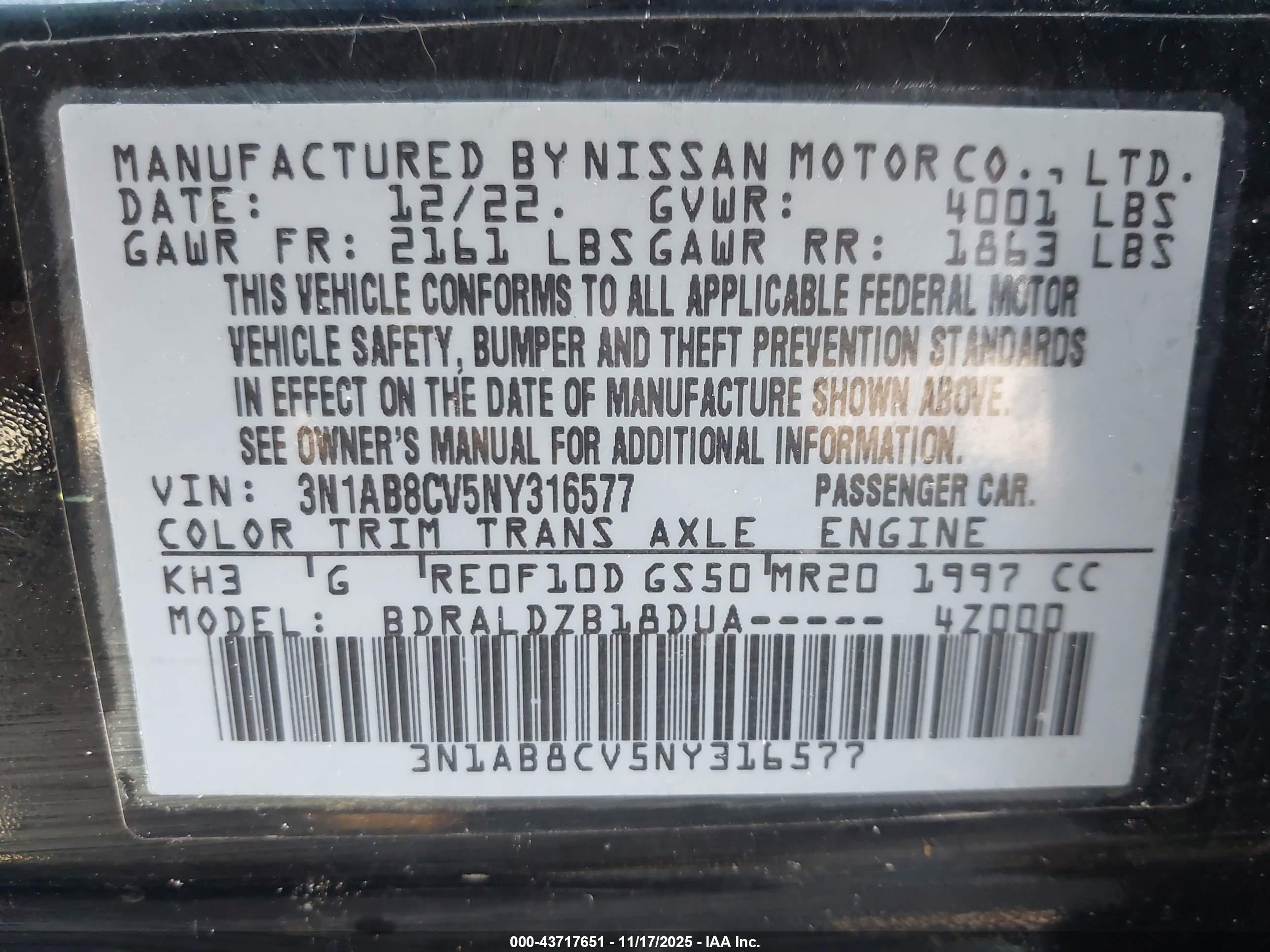 NISSAN SENTRA image 9