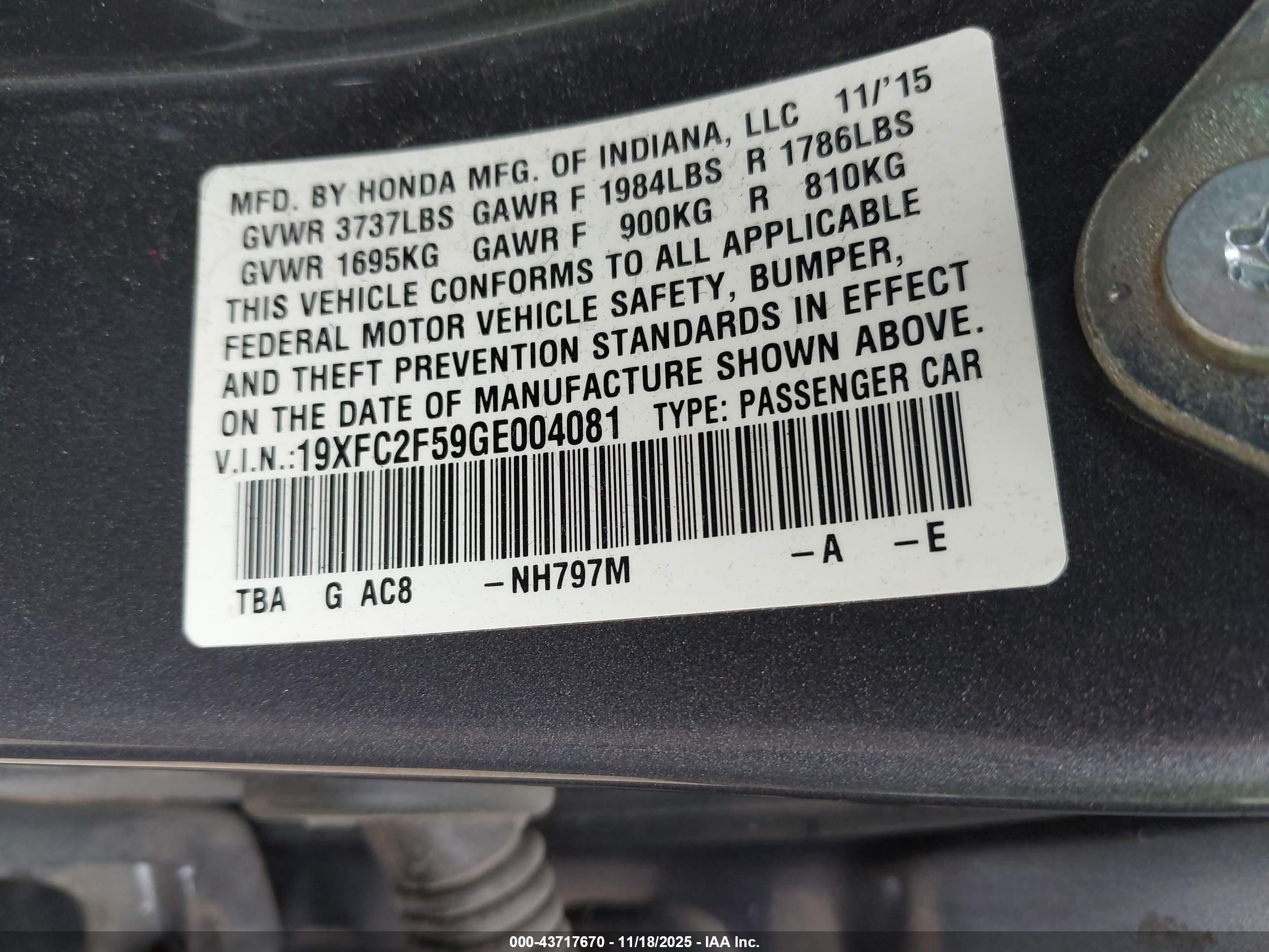 HONDA CIVIC image 9