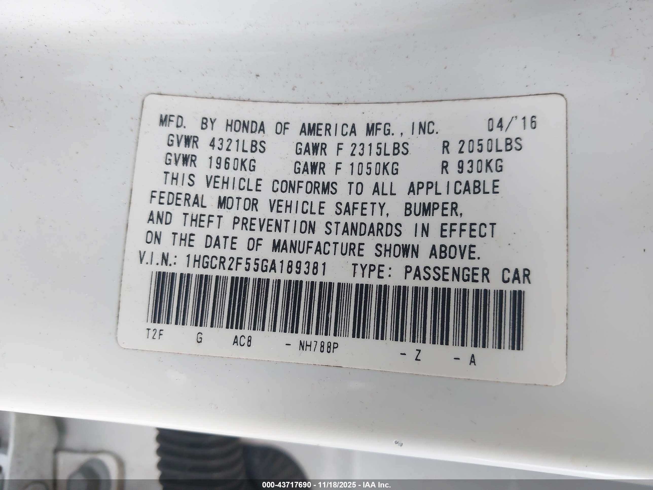 HONDA ACCORD image 9