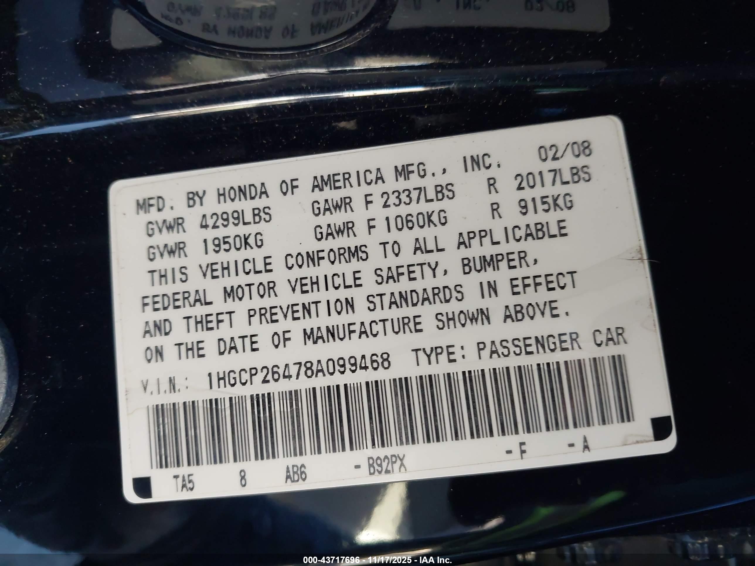 HONDA ACCORD image 9