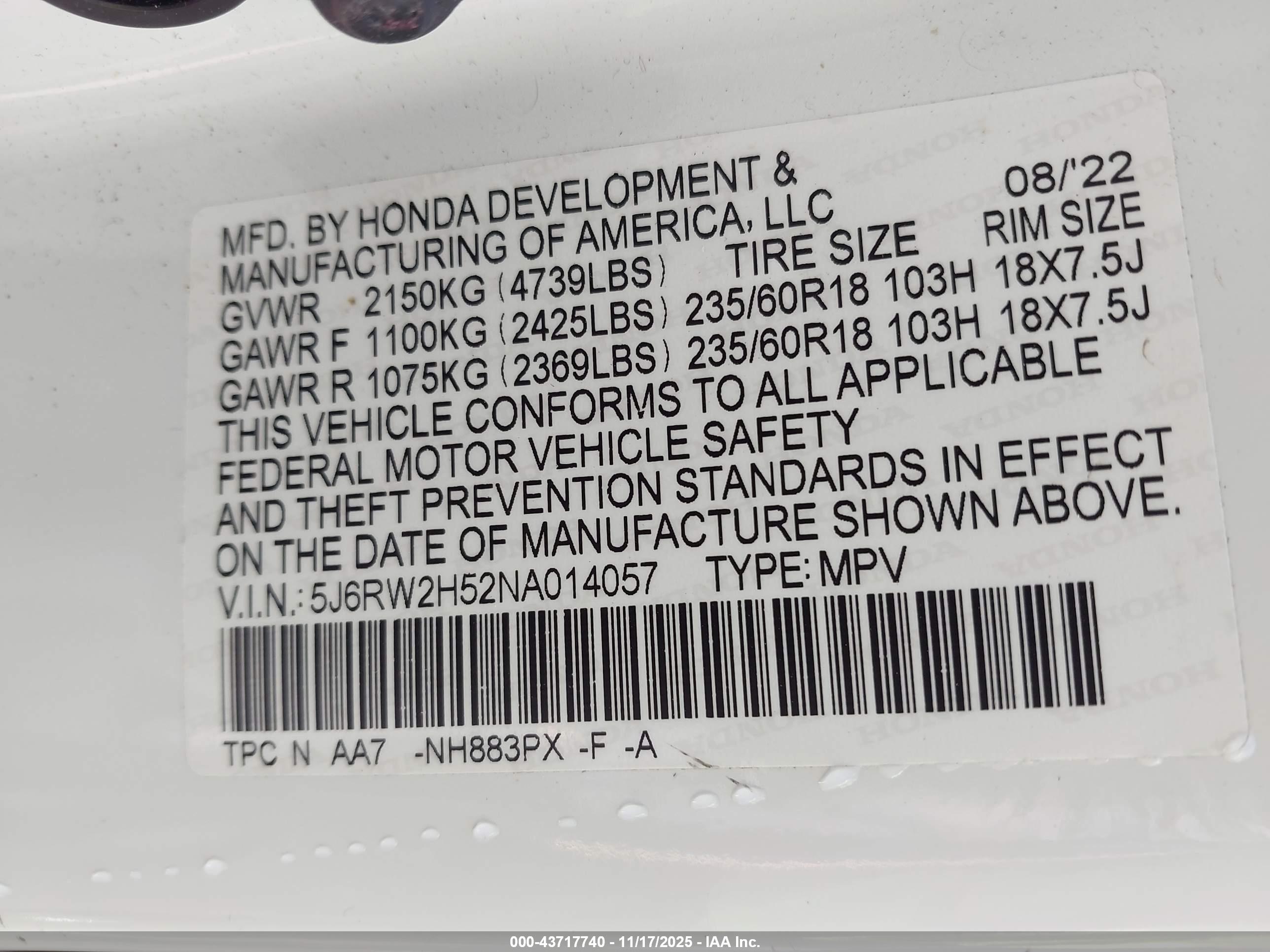 HONDA CR-V image 9