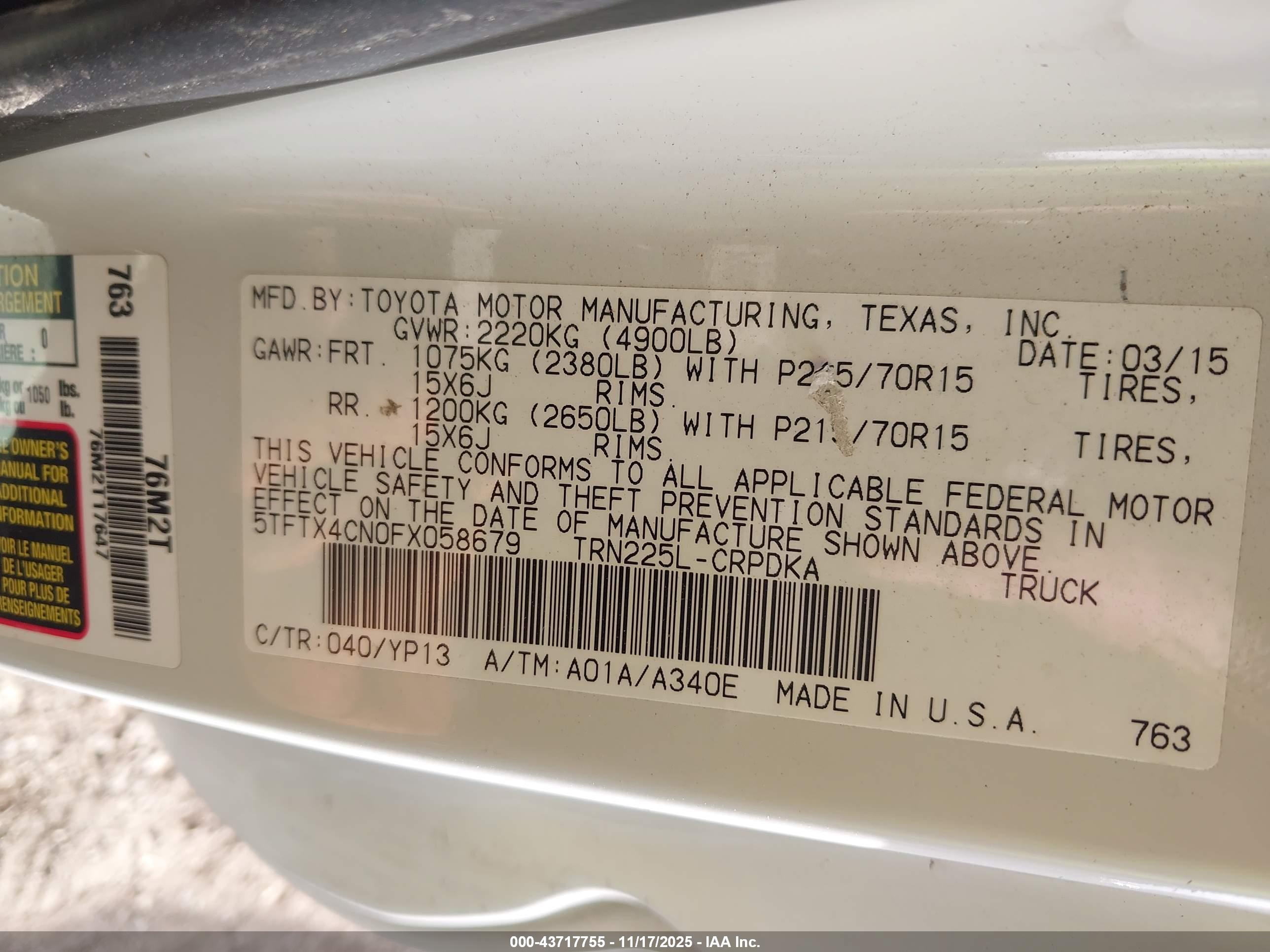 TOYOTA TACOMA image 9