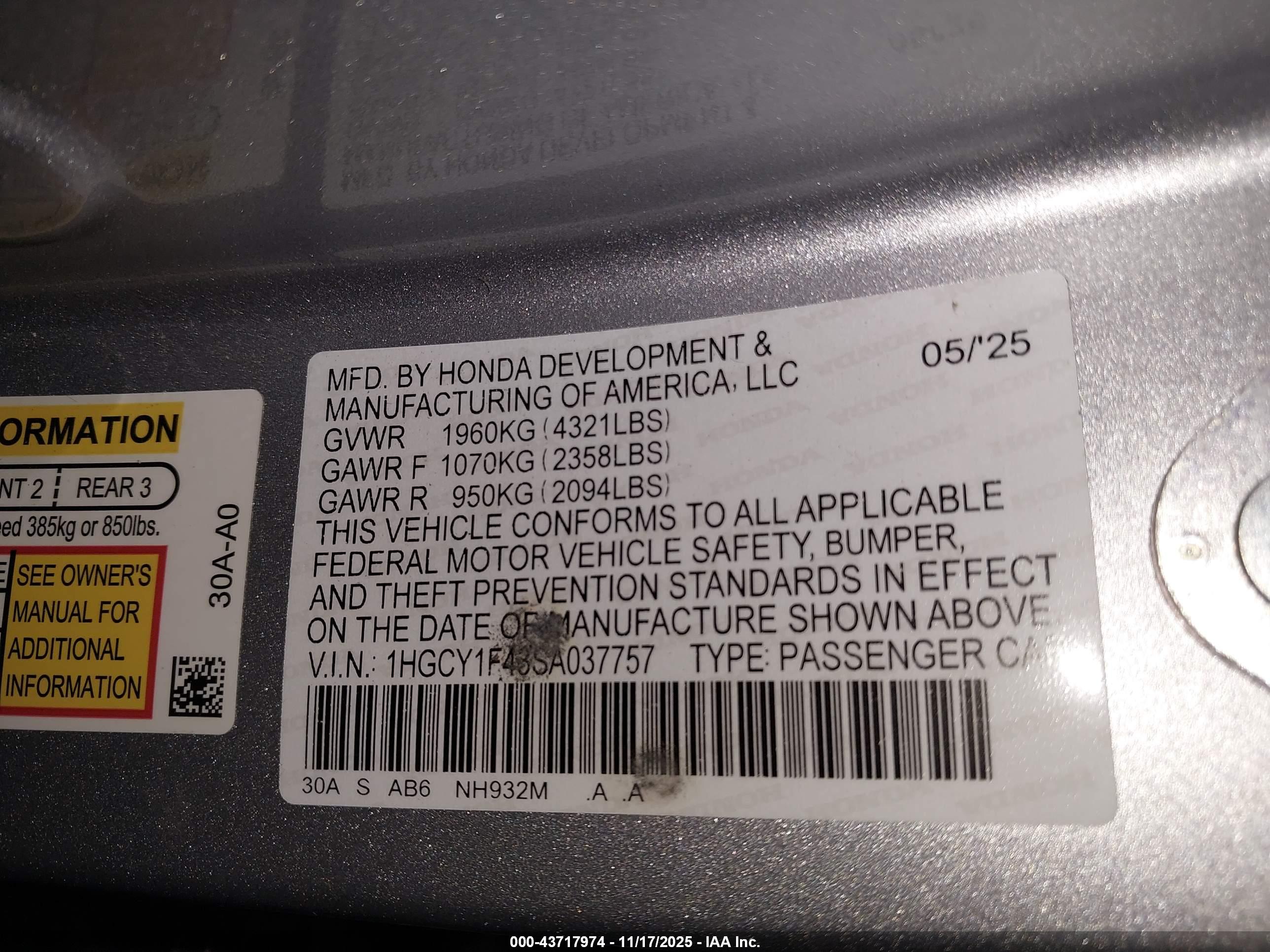 HONDA ACCORD image 9