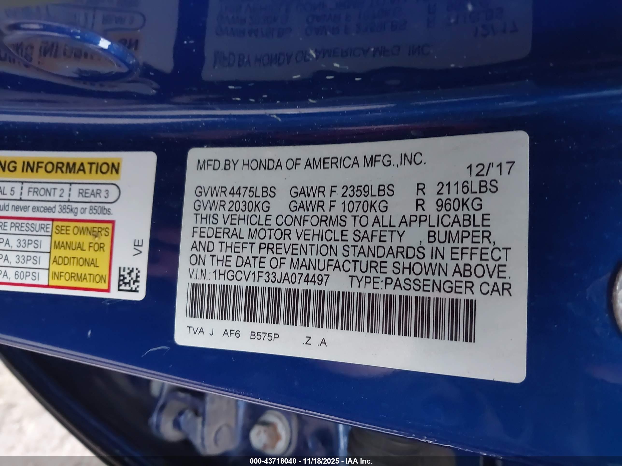 HONDA ACCORD image 9