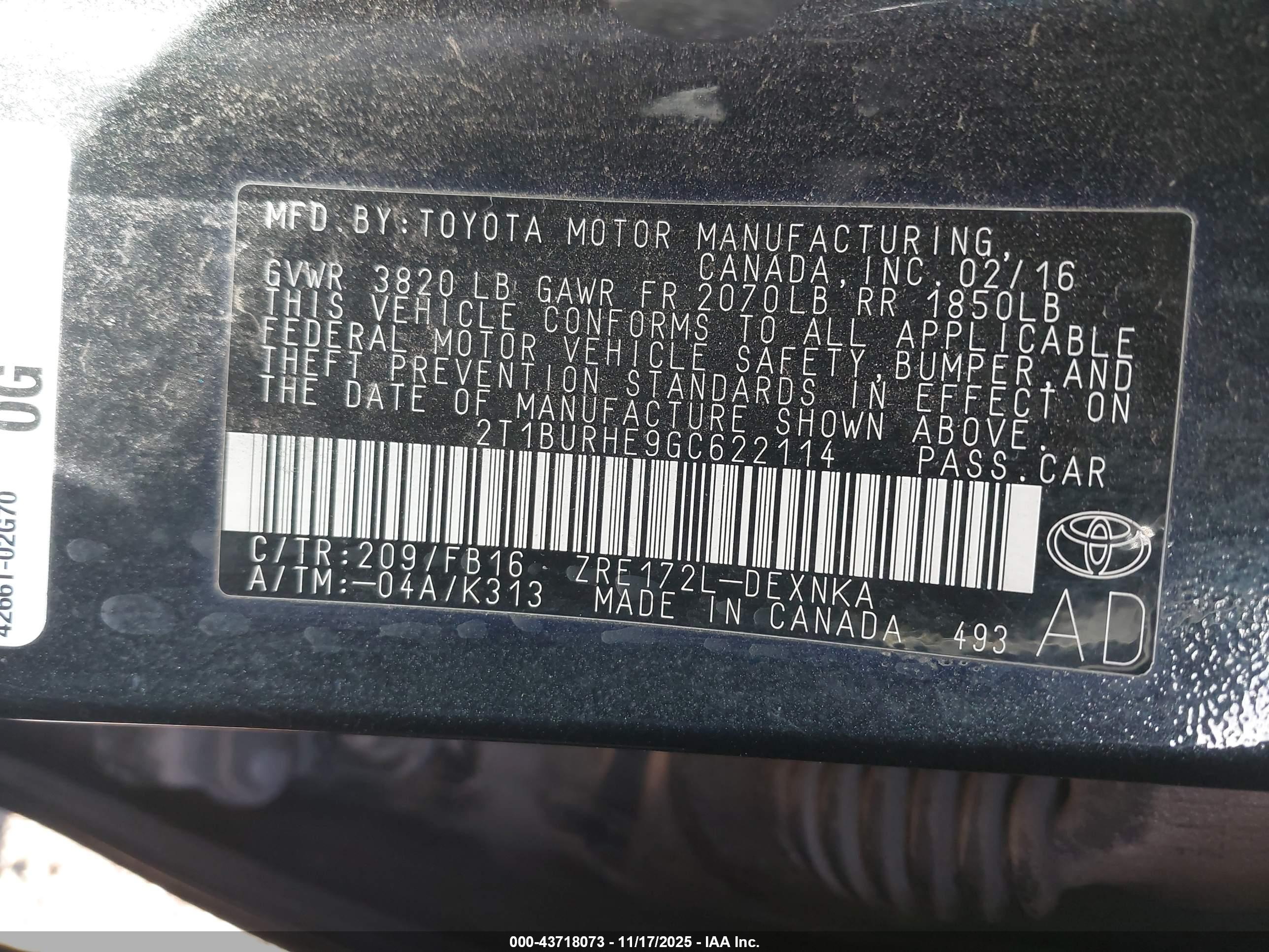 TOYOTA COROLLA image 9