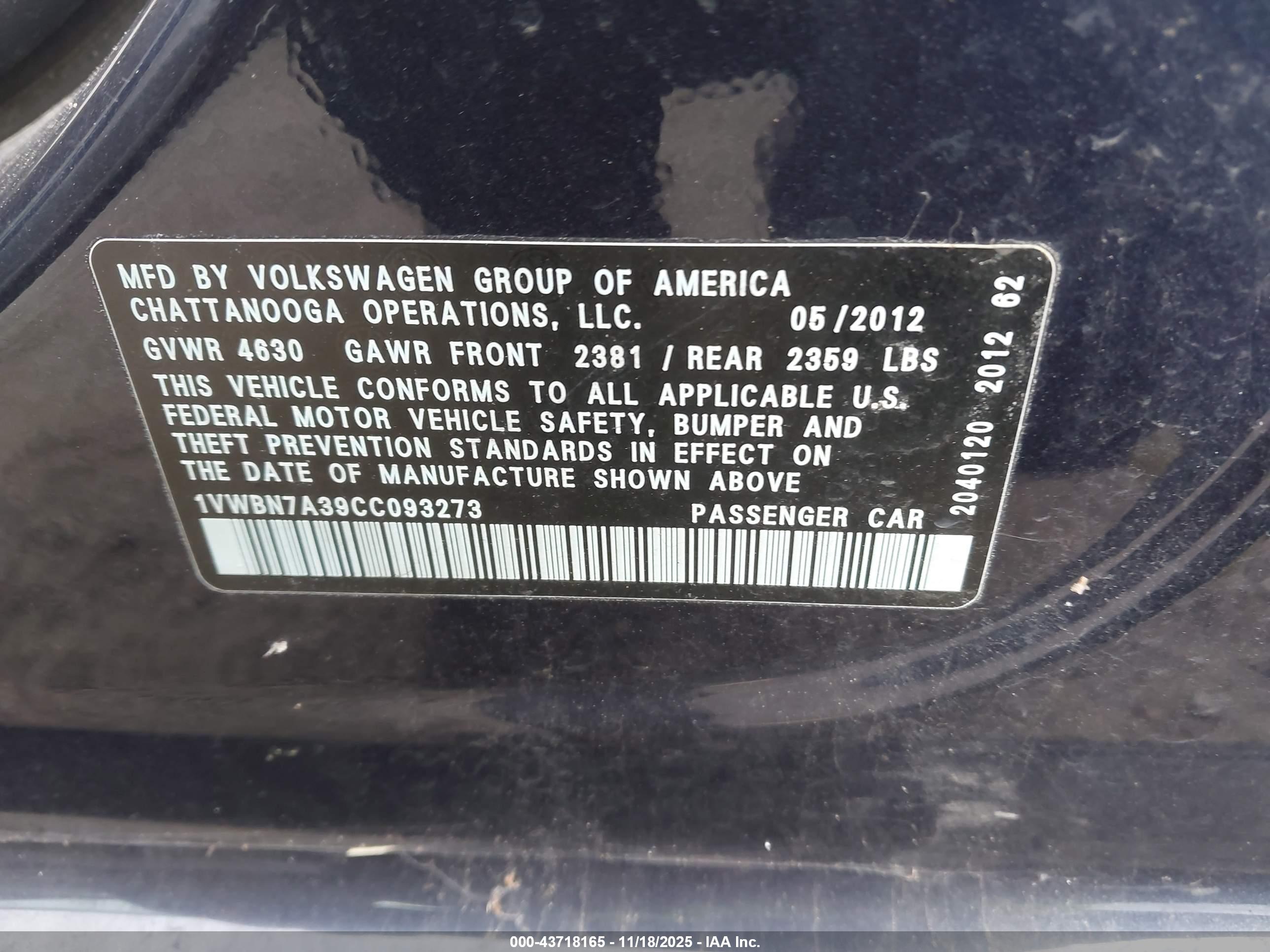 VOLKSWAGEN PASSAT image 9