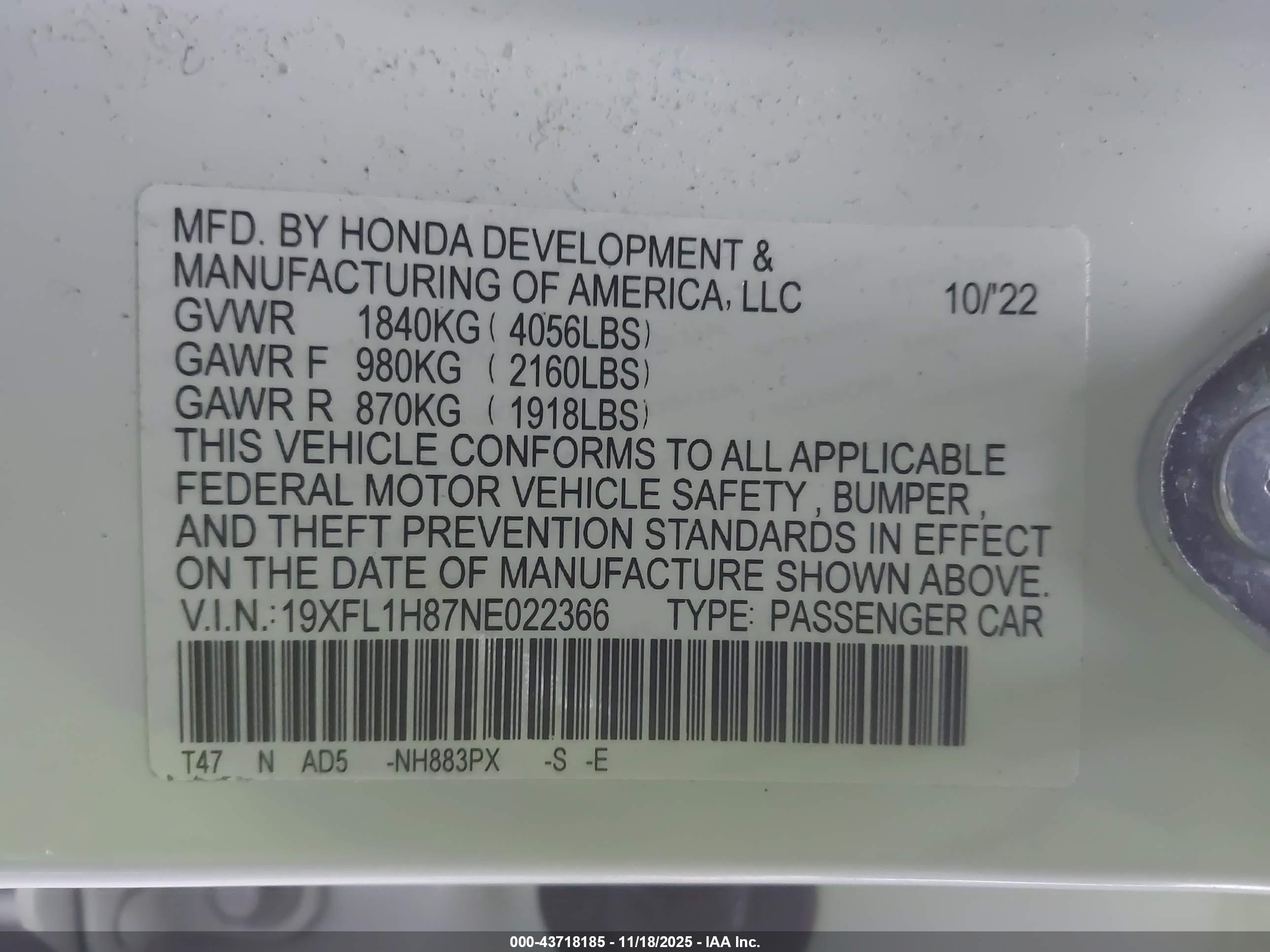 HONDA CIVIC image 9