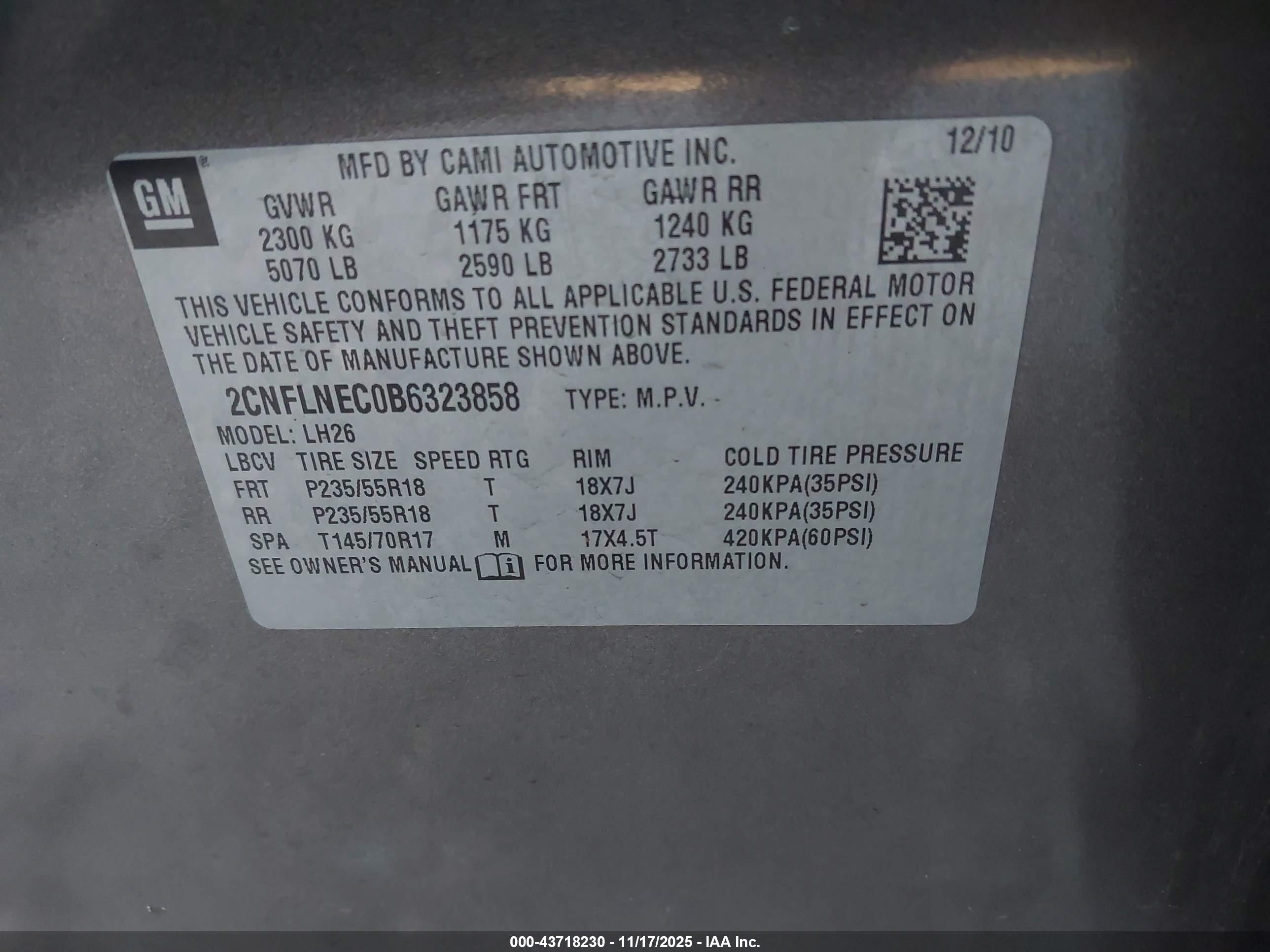 CHEVROLET EQUINOX image 9