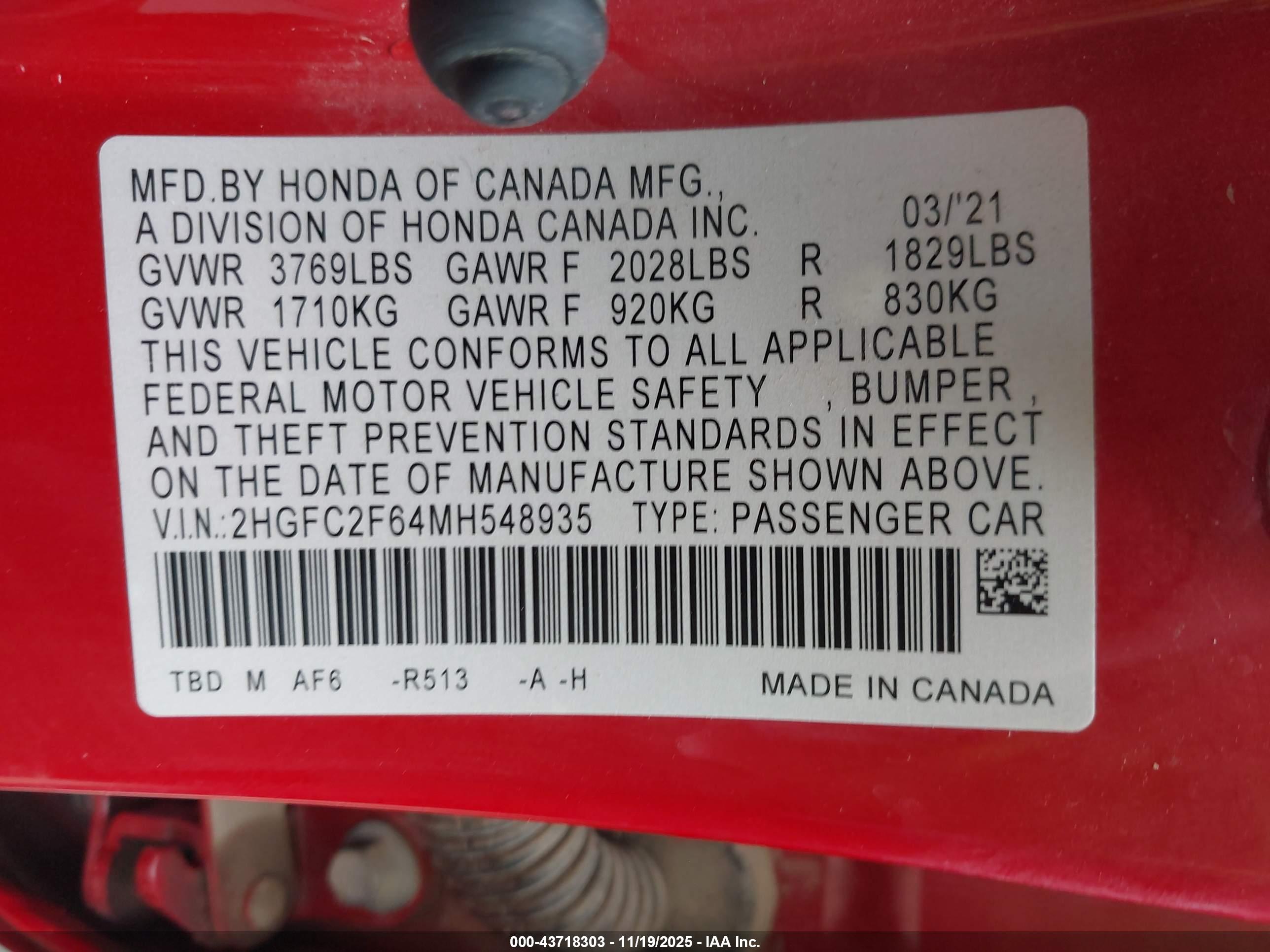 HONDA CIVIC image 9