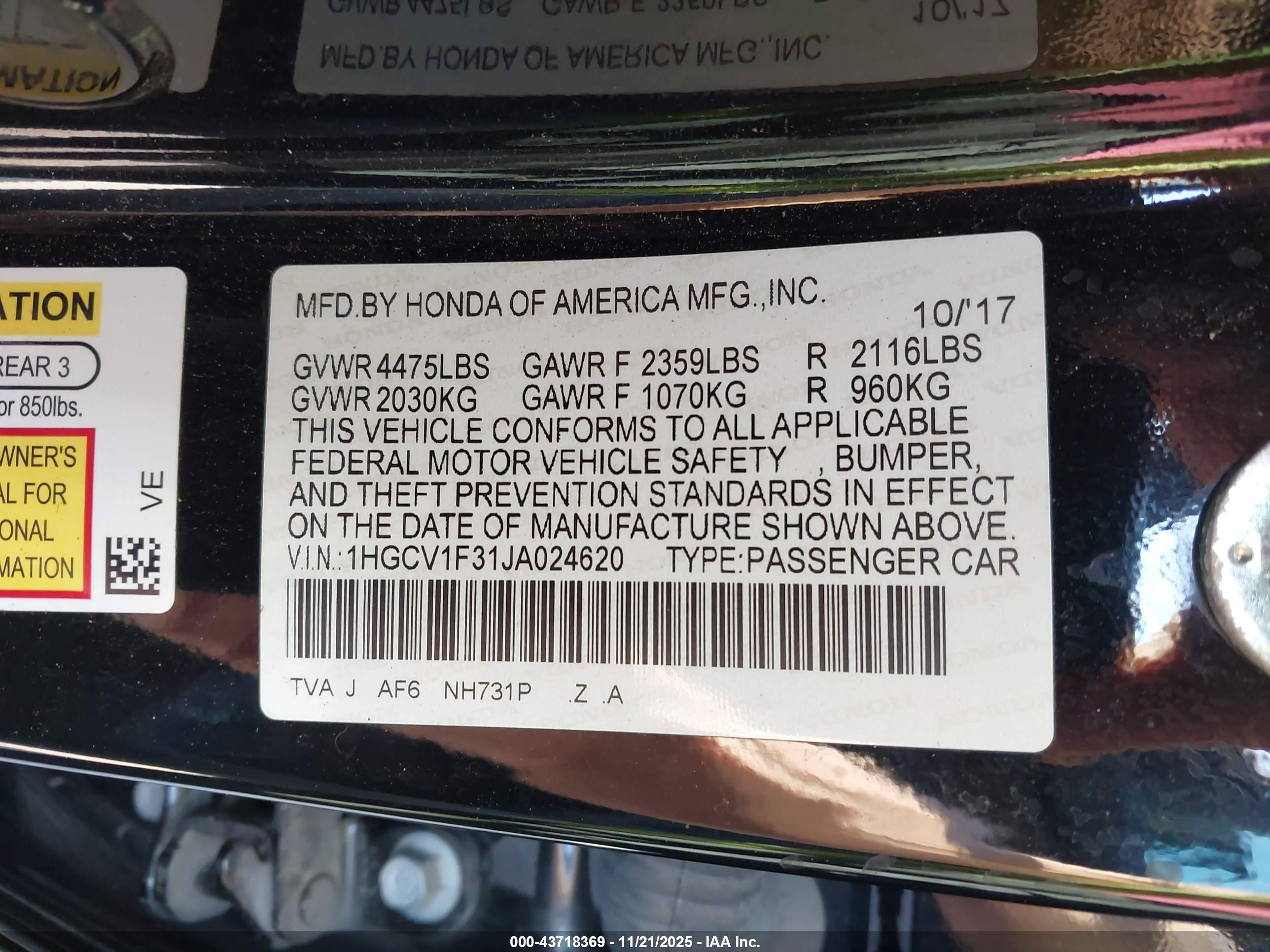 HONDA ACCORD image 9