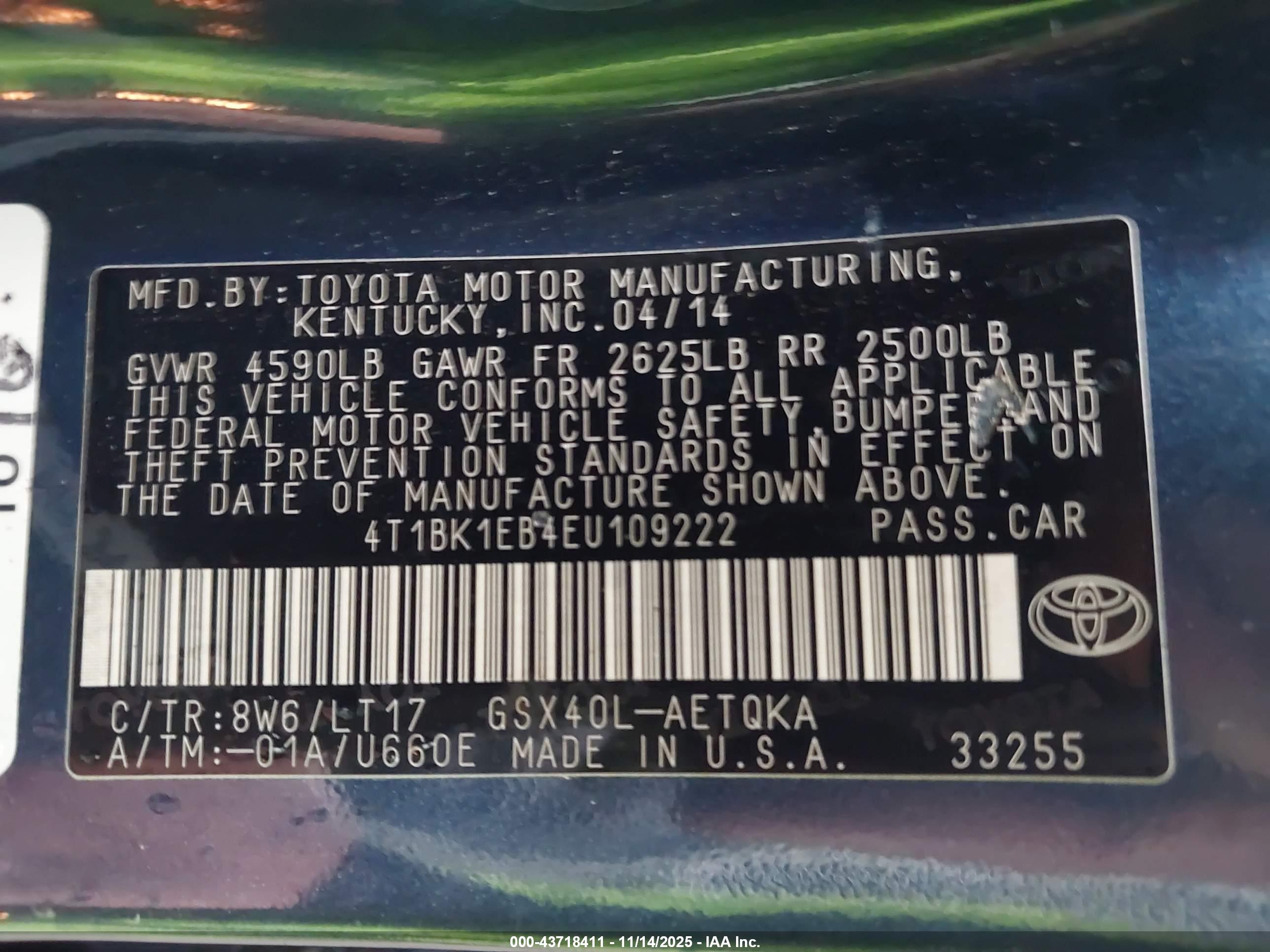 TOYOTA AVALON image 9