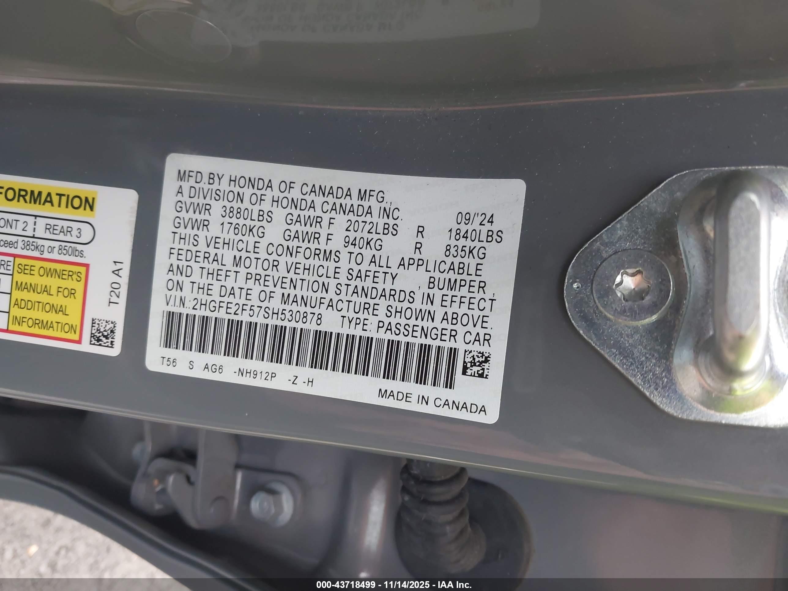 HONDA CIVIC image 9