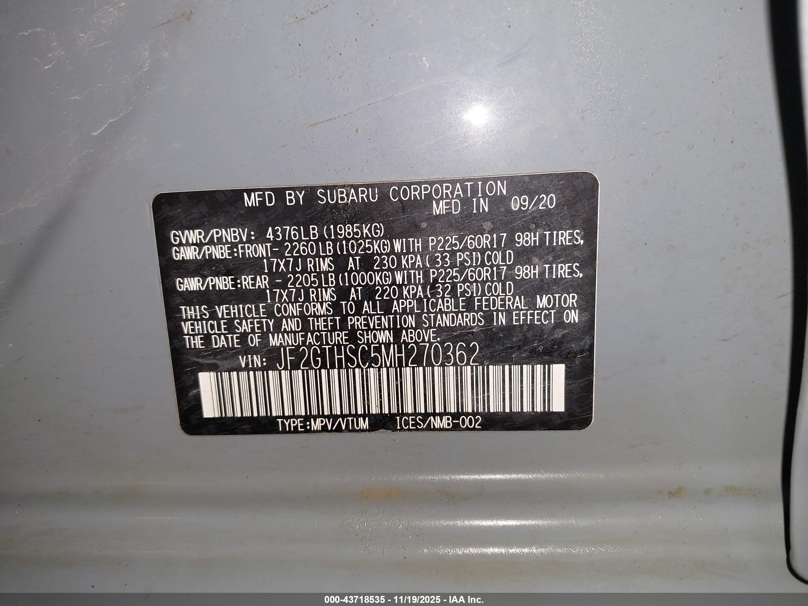 SUBARU CROSSTREK image 9