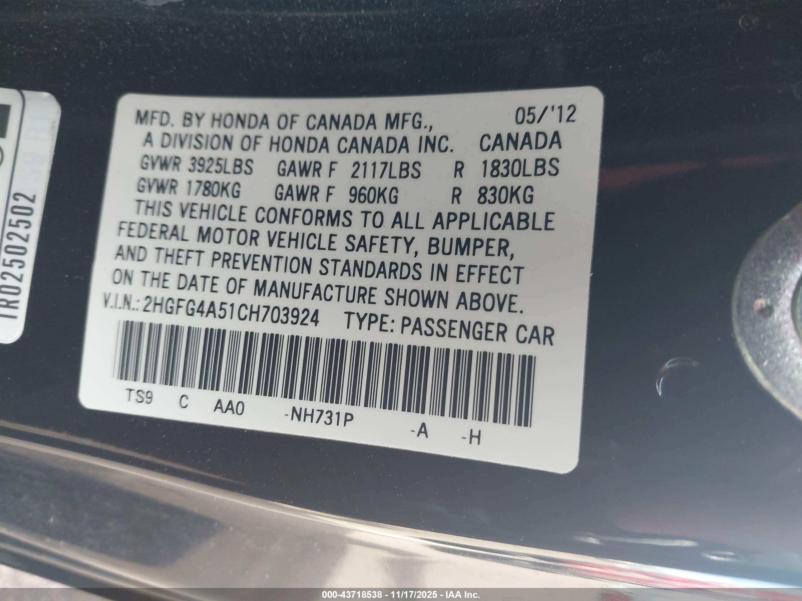 HONDA CIVIC image 9