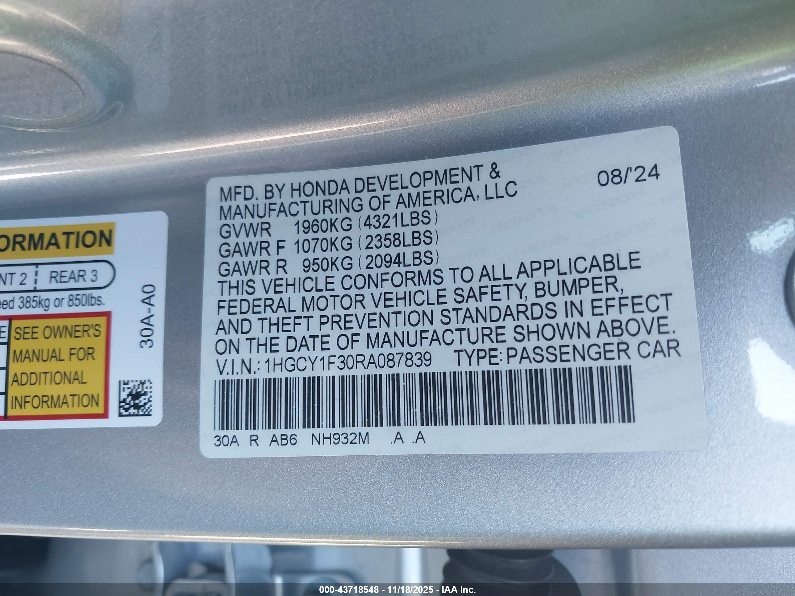 HONDA ACCORD image 9