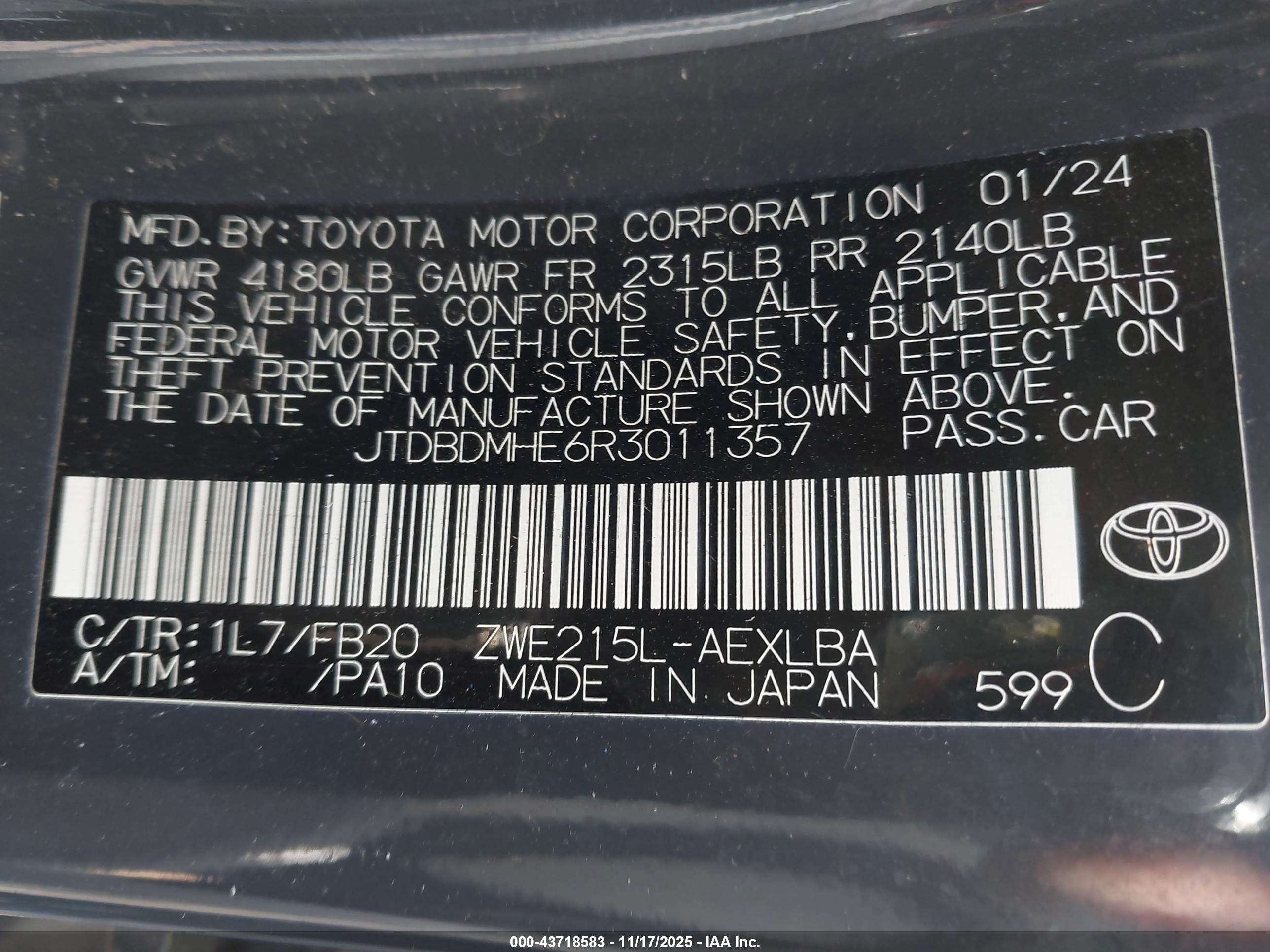 TOYOTA COROLLA image 9