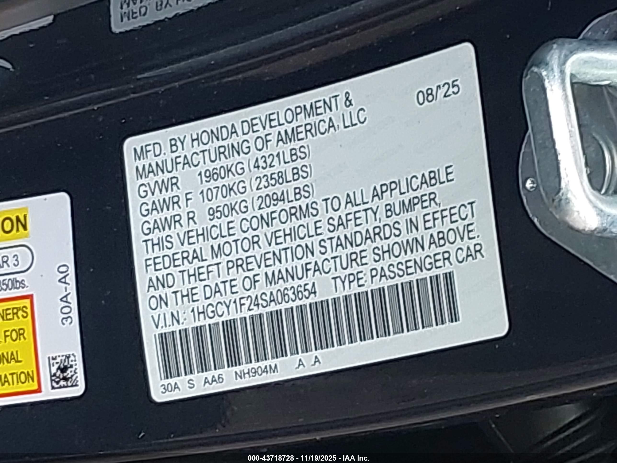 HONDA ACCORD image 9