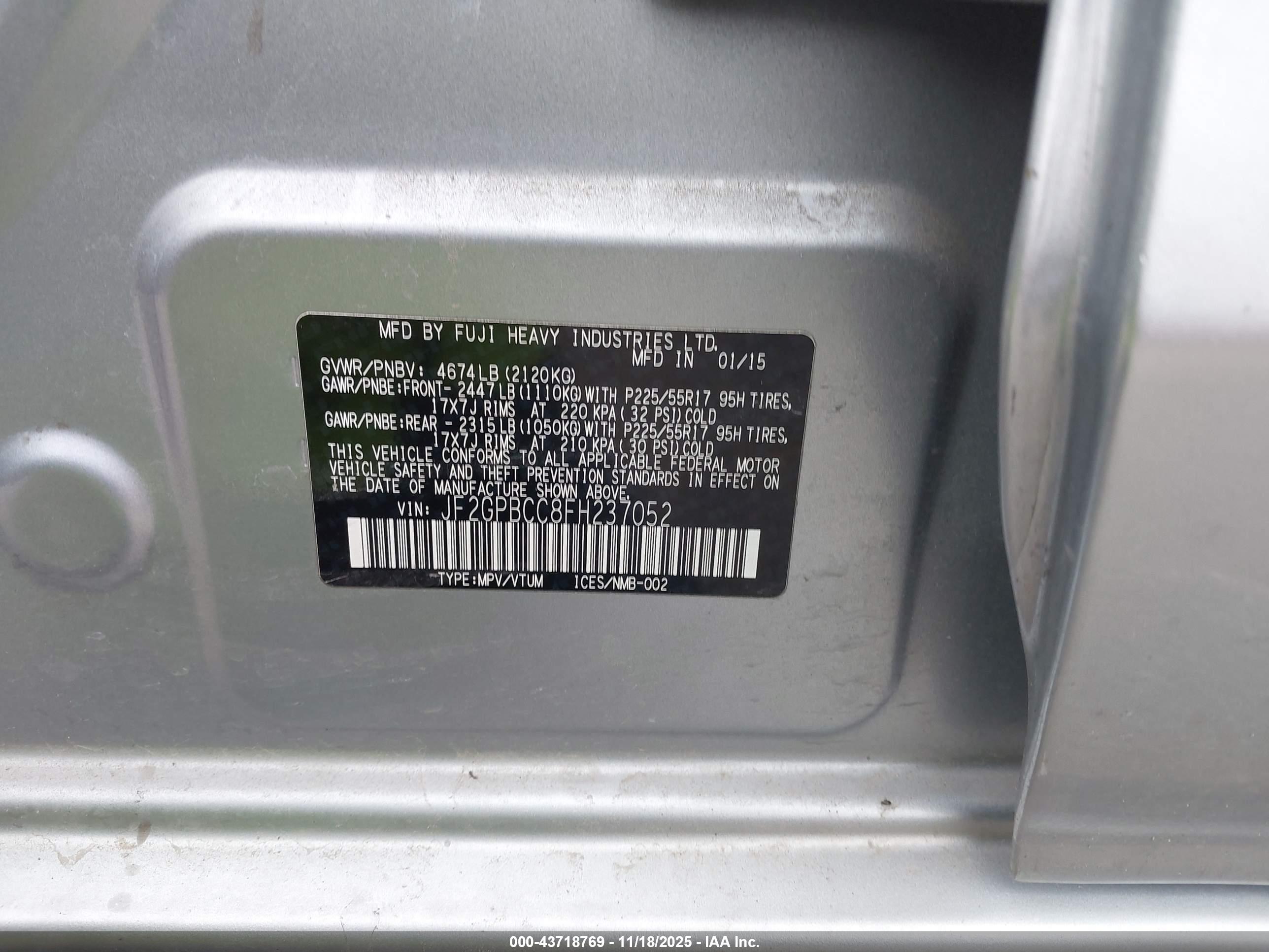 SUBARU XV image 9