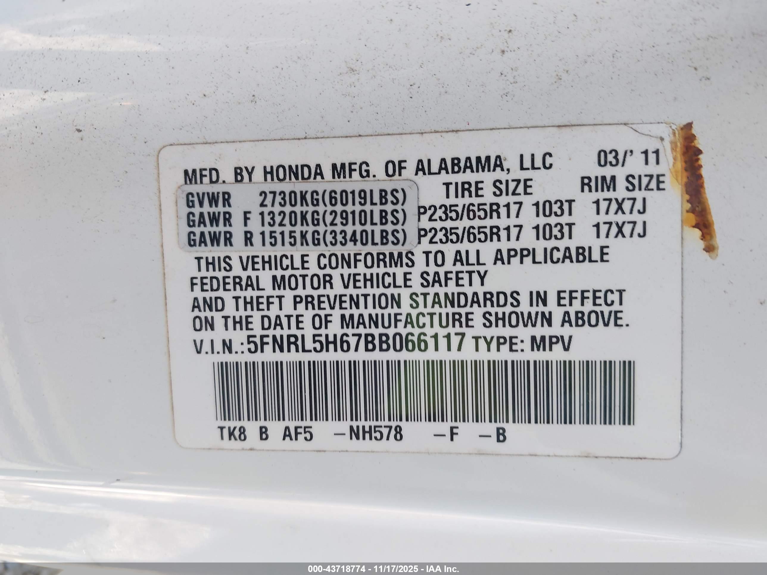 HONDA ODYSSEY image 9