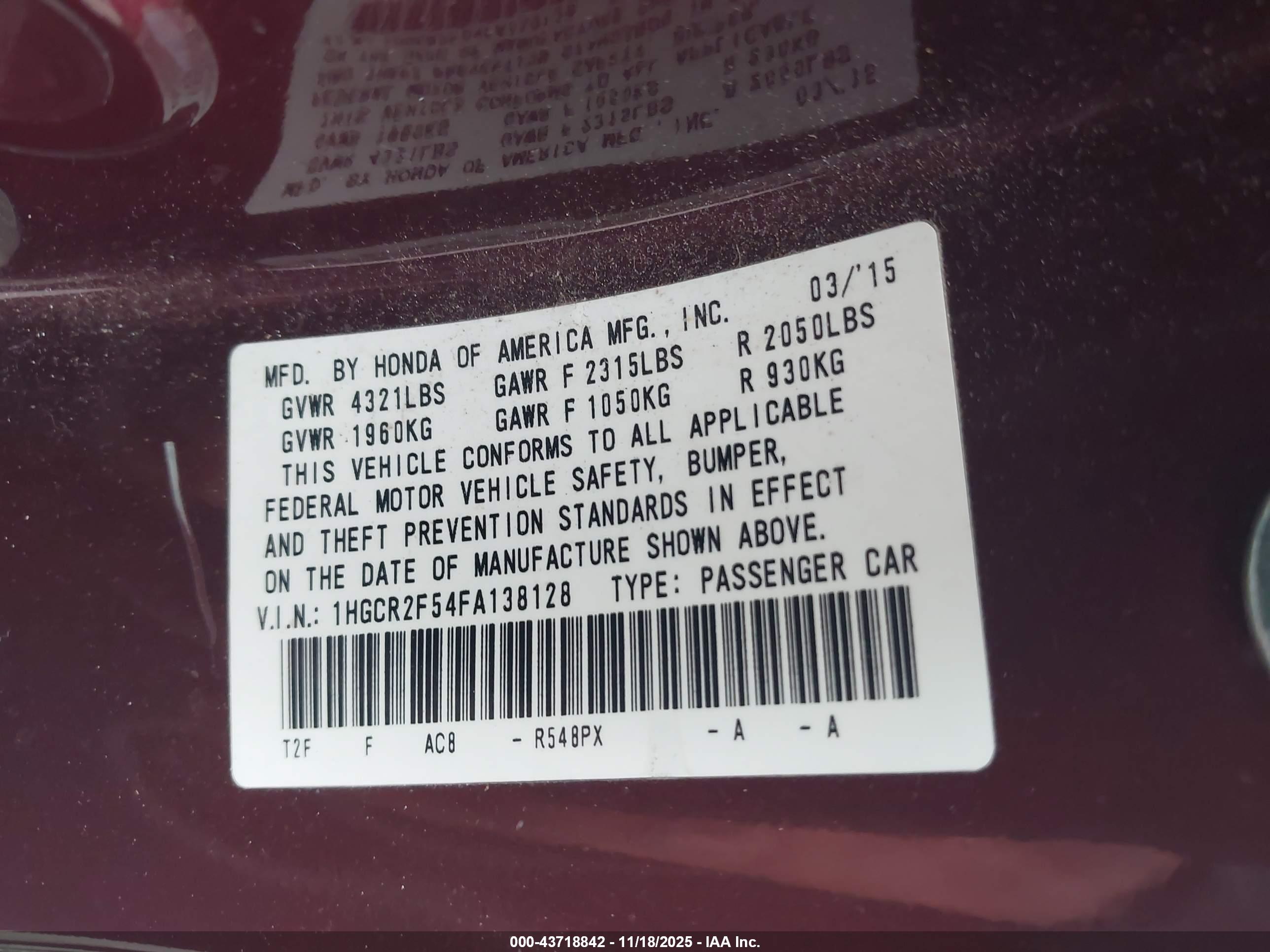 HONDA ACCORD image 9