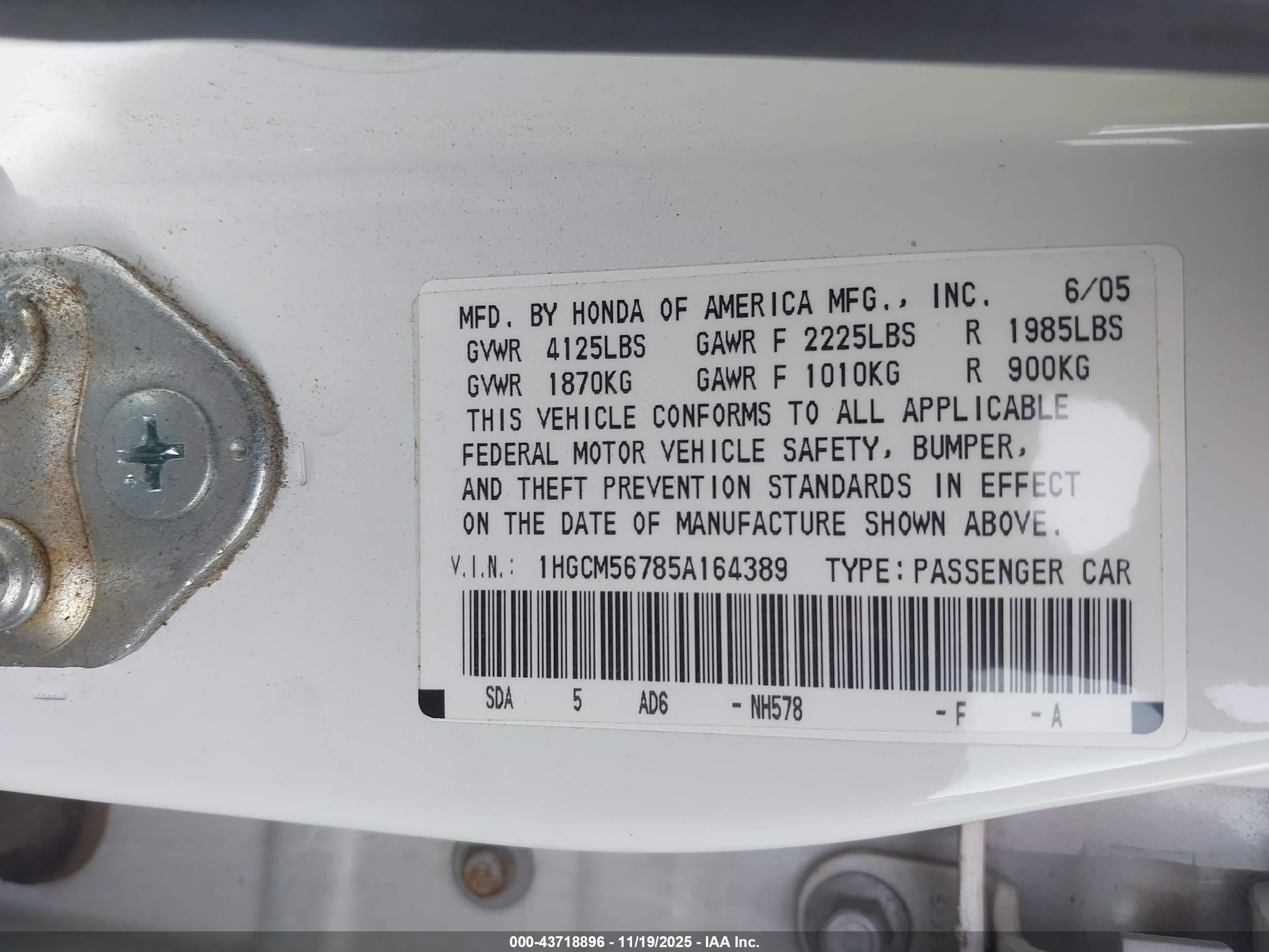 HONDA ACCORD image 9