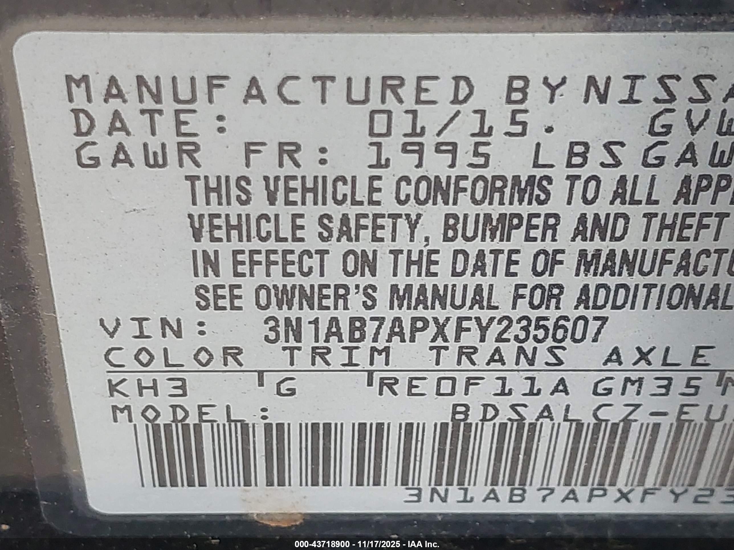 NISSAN SENTRA image 9