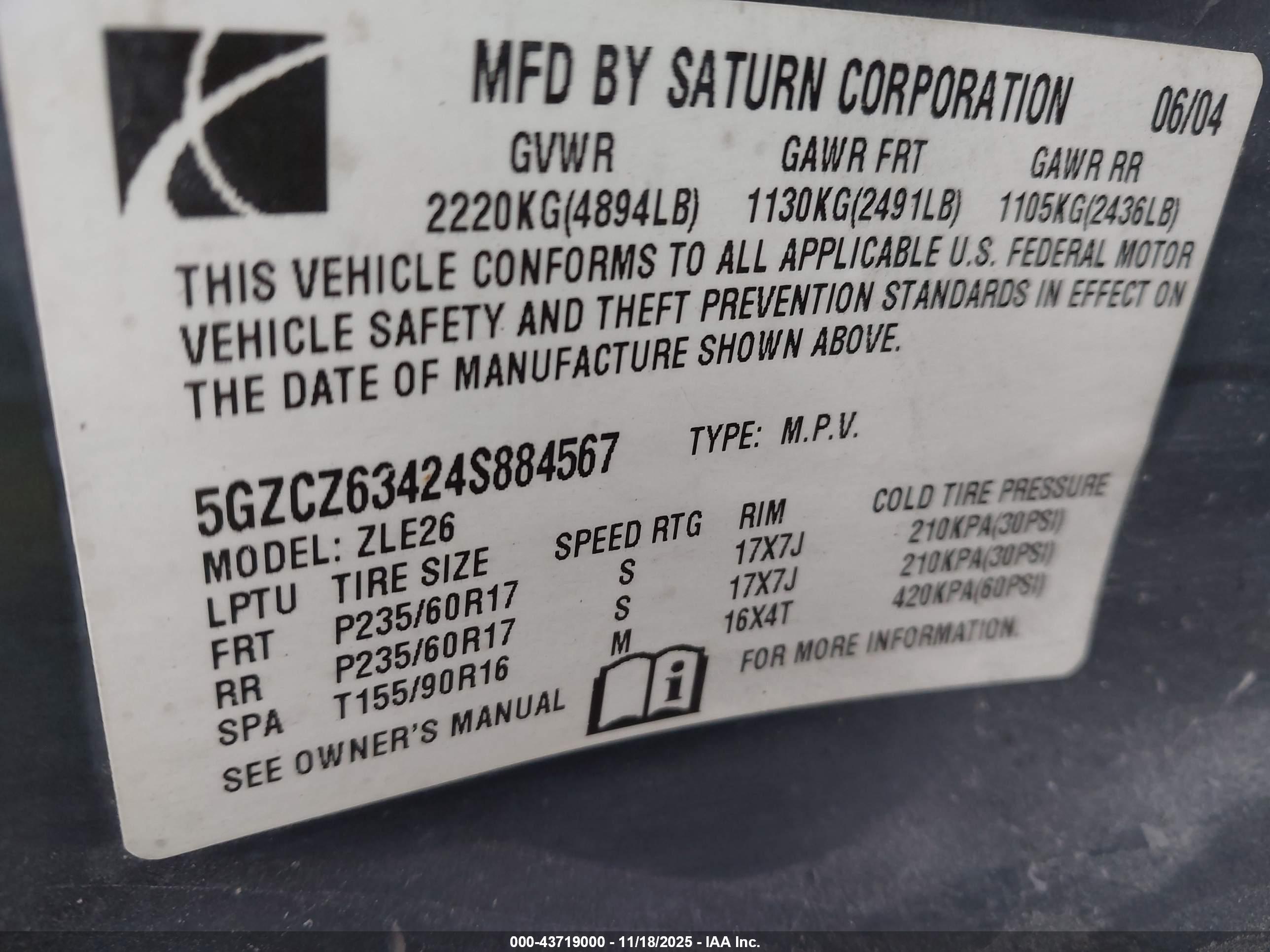SATURN VUE image 9