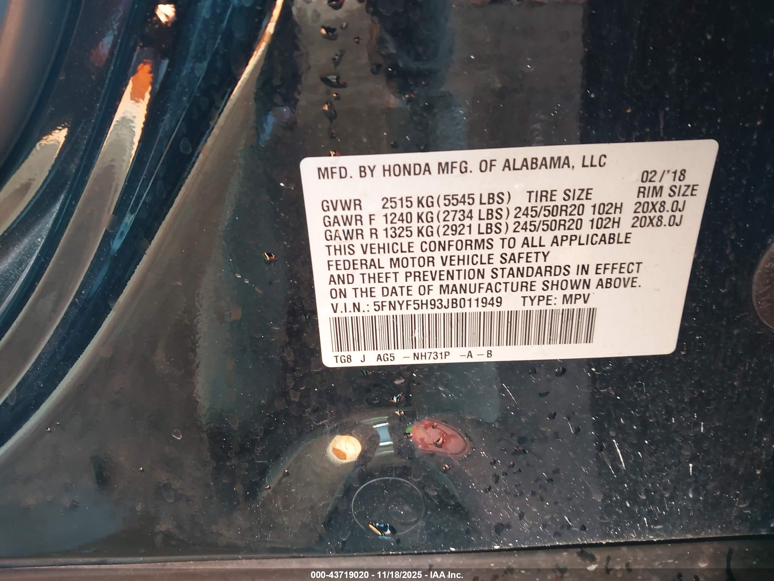 HONDA PILOT image 9