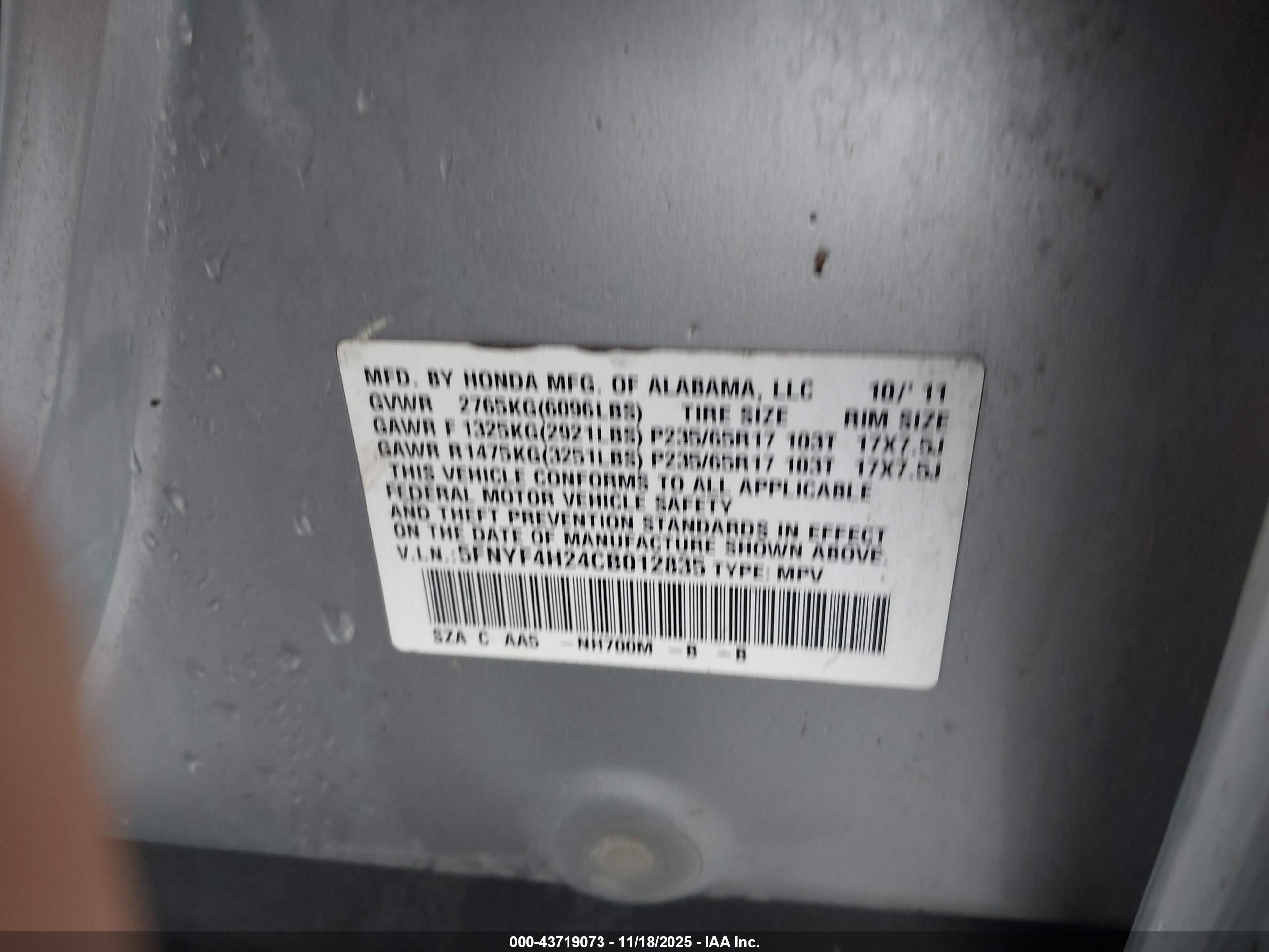 HONDA PILOT image 9