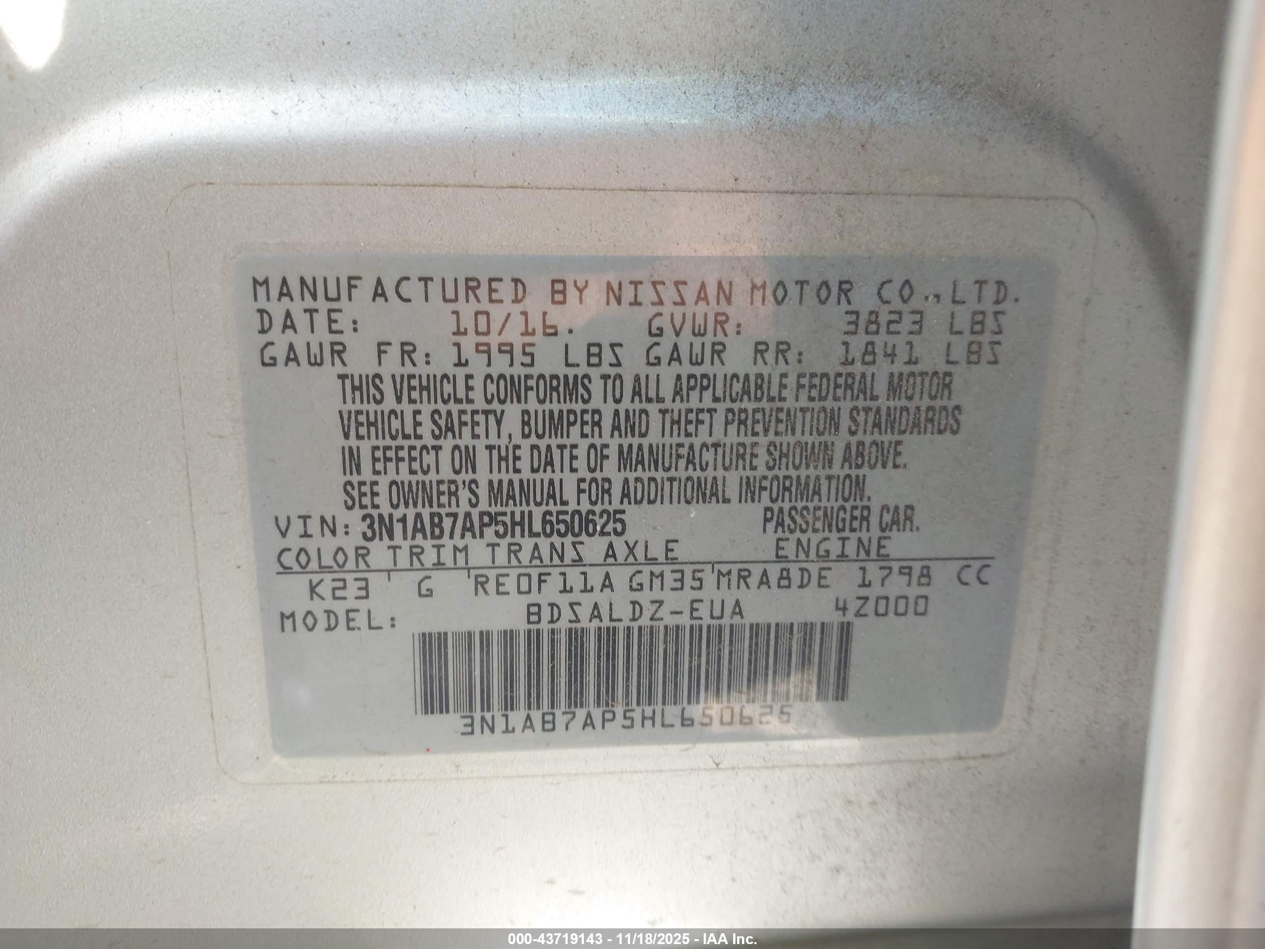 NISSAN SENTRA image 9
