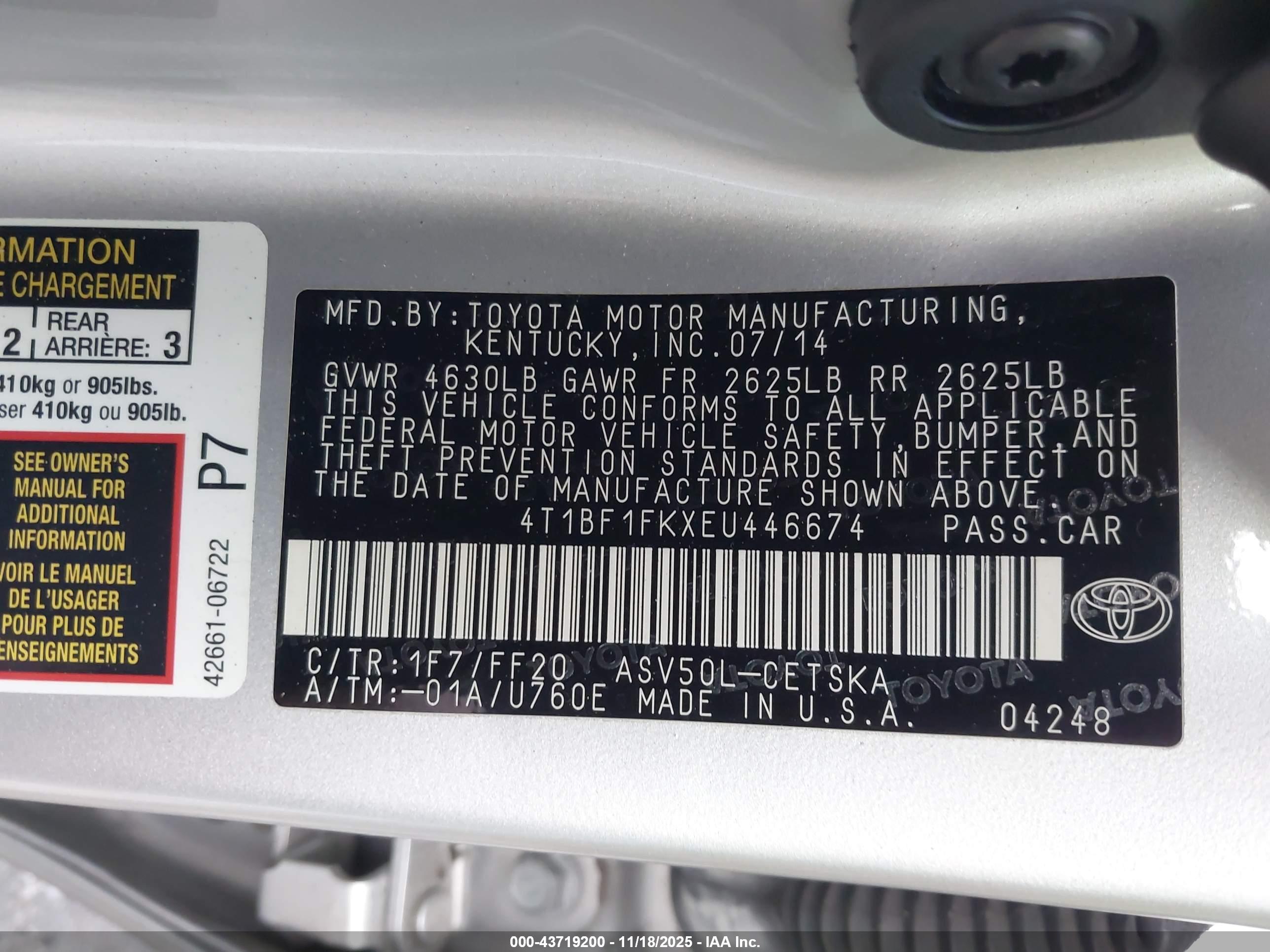 TOYOTA CAMRY image 9