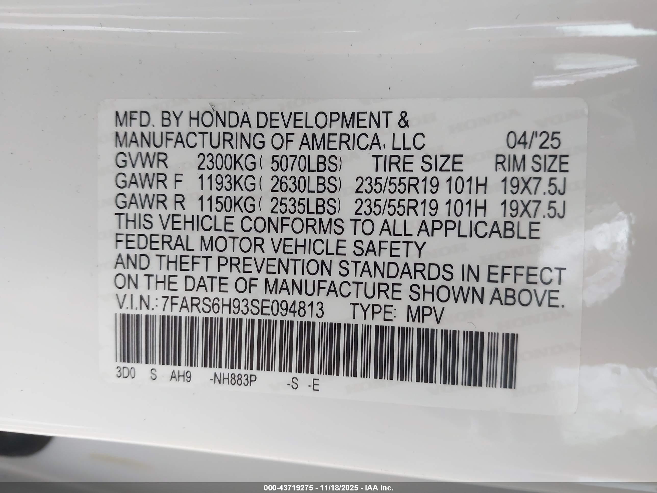 HONDA CR-V image 9