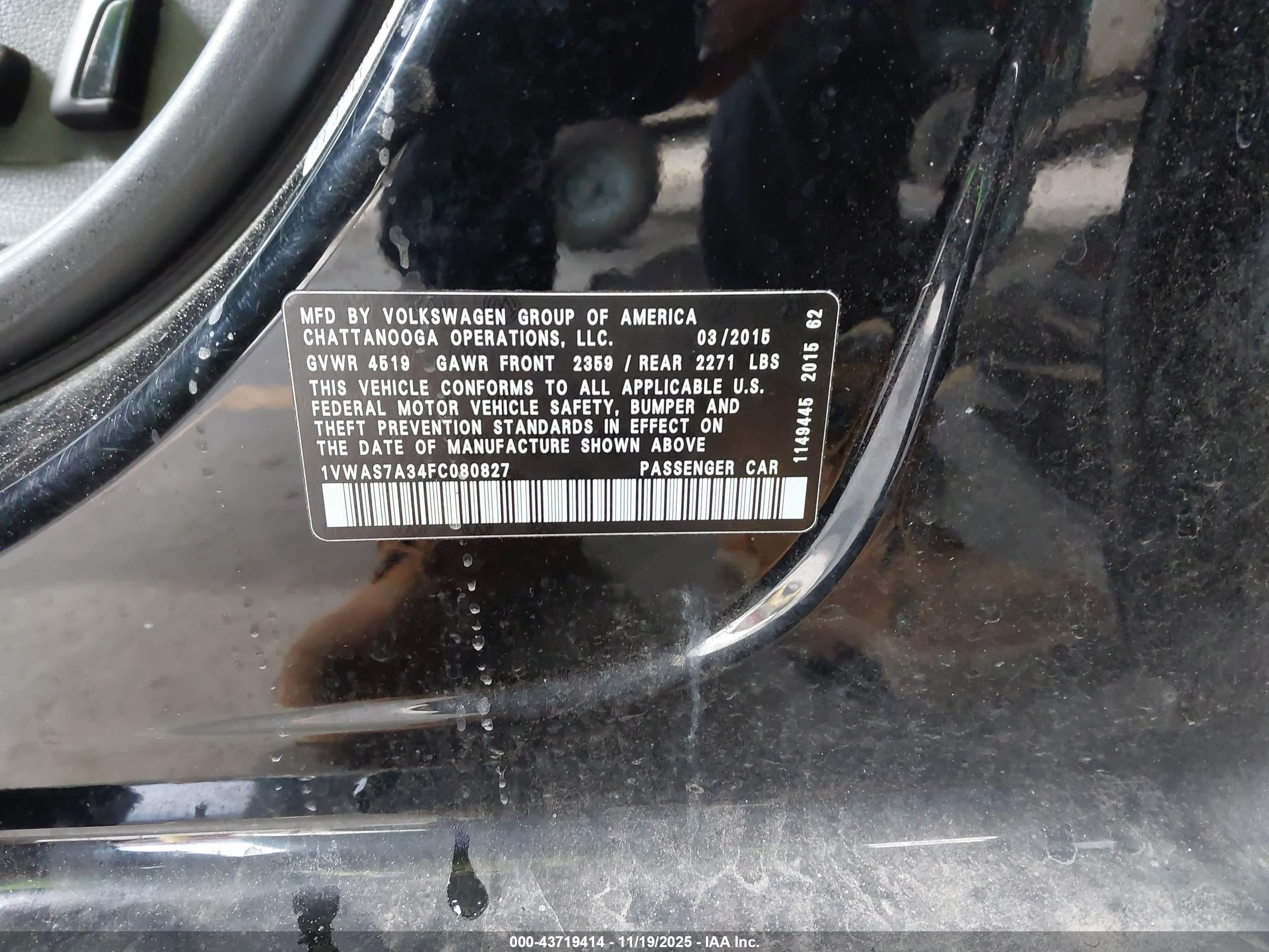 VOLKSWAGEN PASSAT image 9