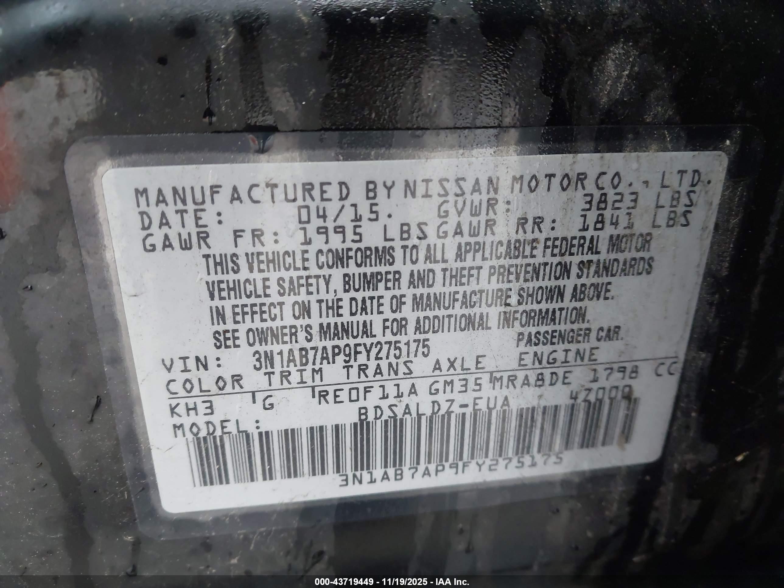NISSAN SENTRA image 9