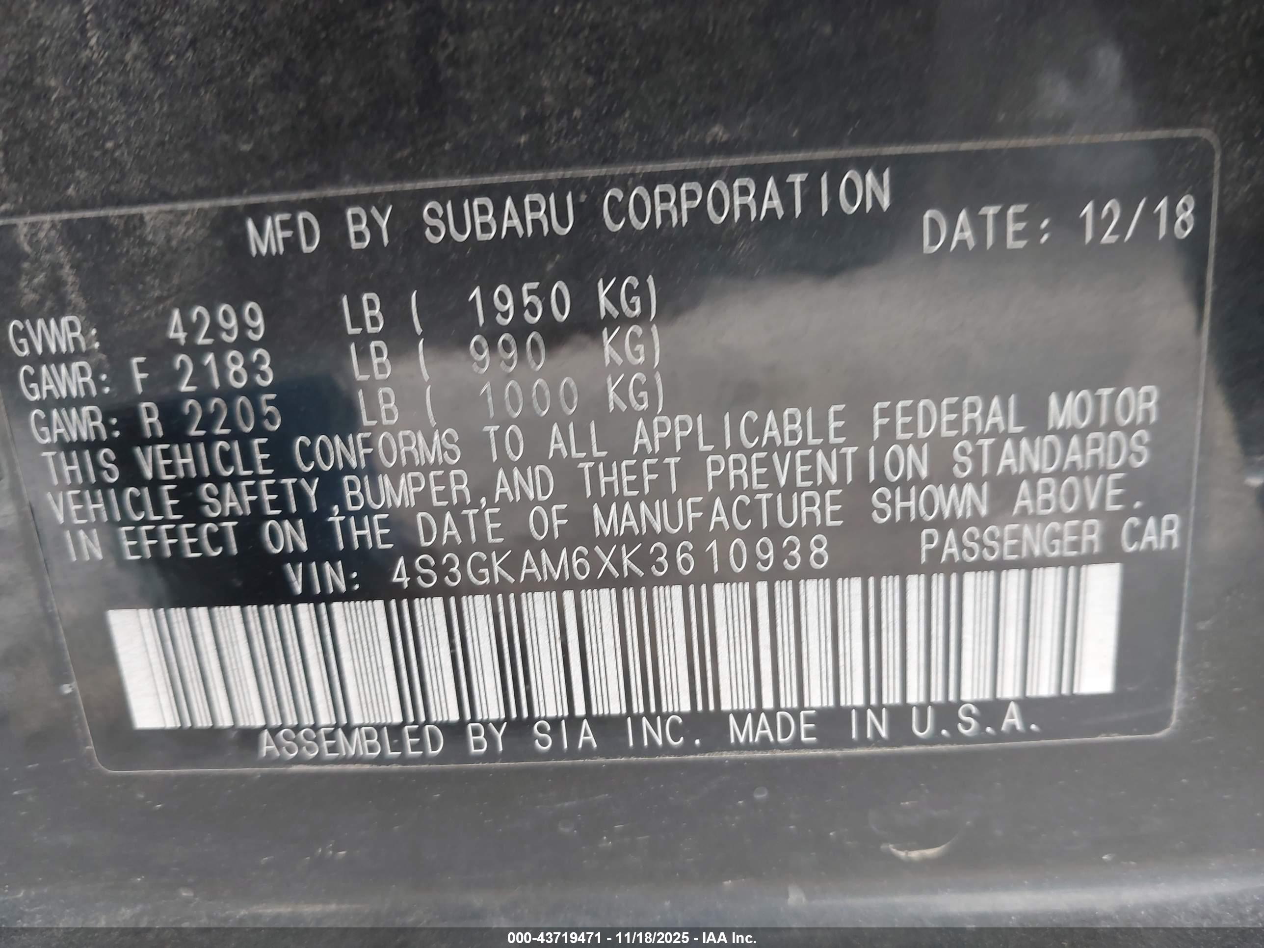 SUBARU IMPREZA image 9