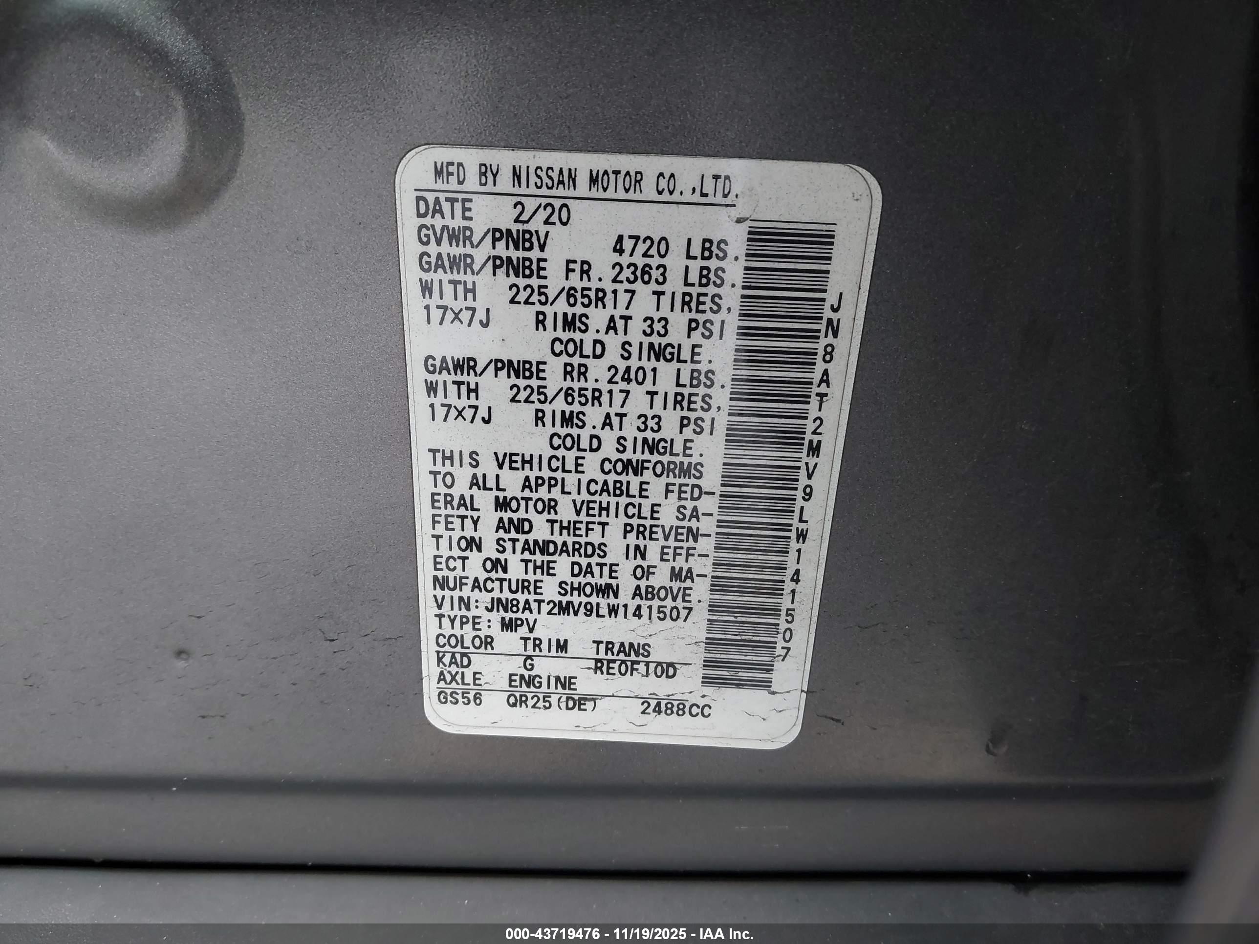 NISSAN ROGUE image 9