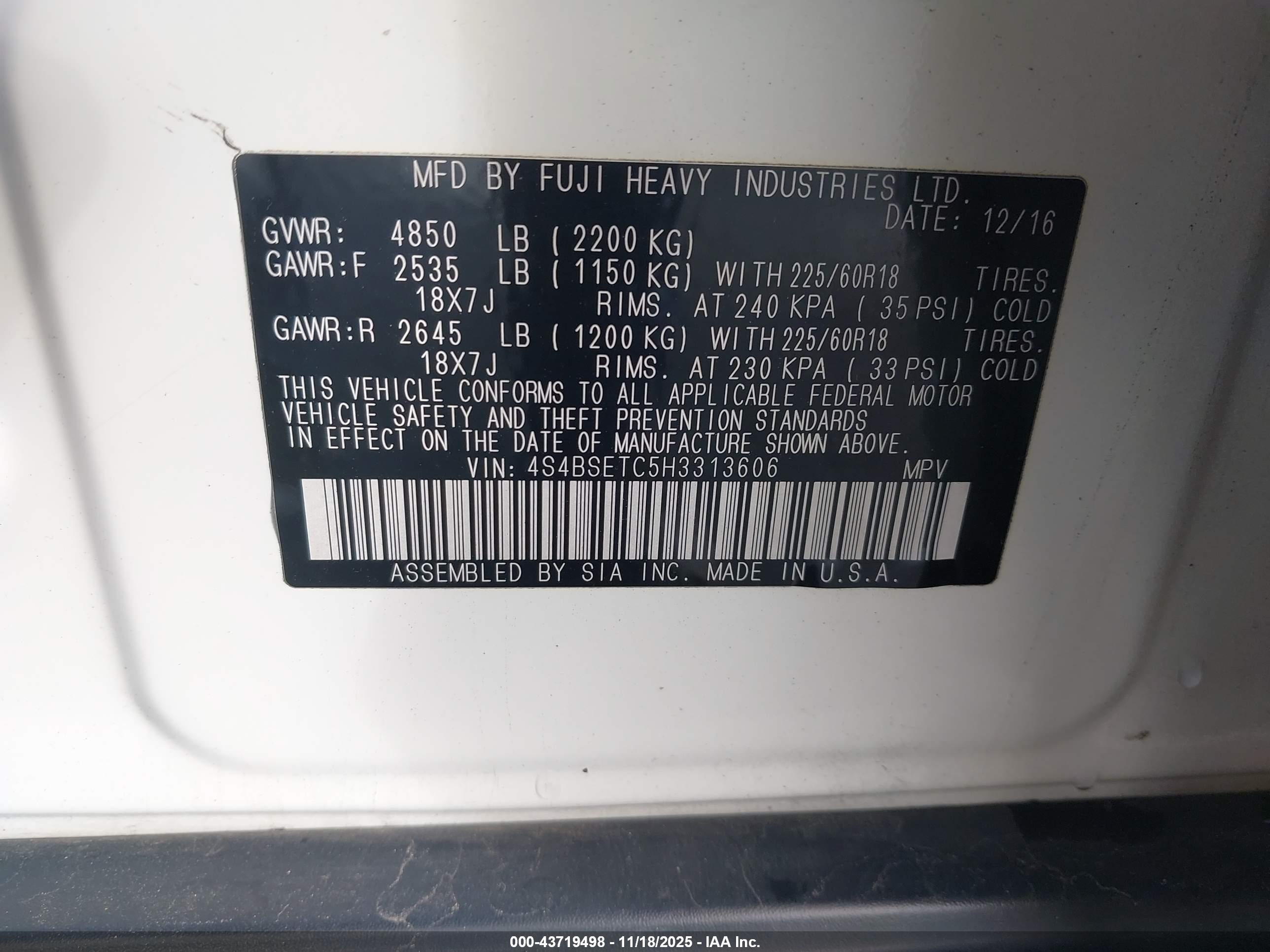 SUBARU OUTBACK image 9