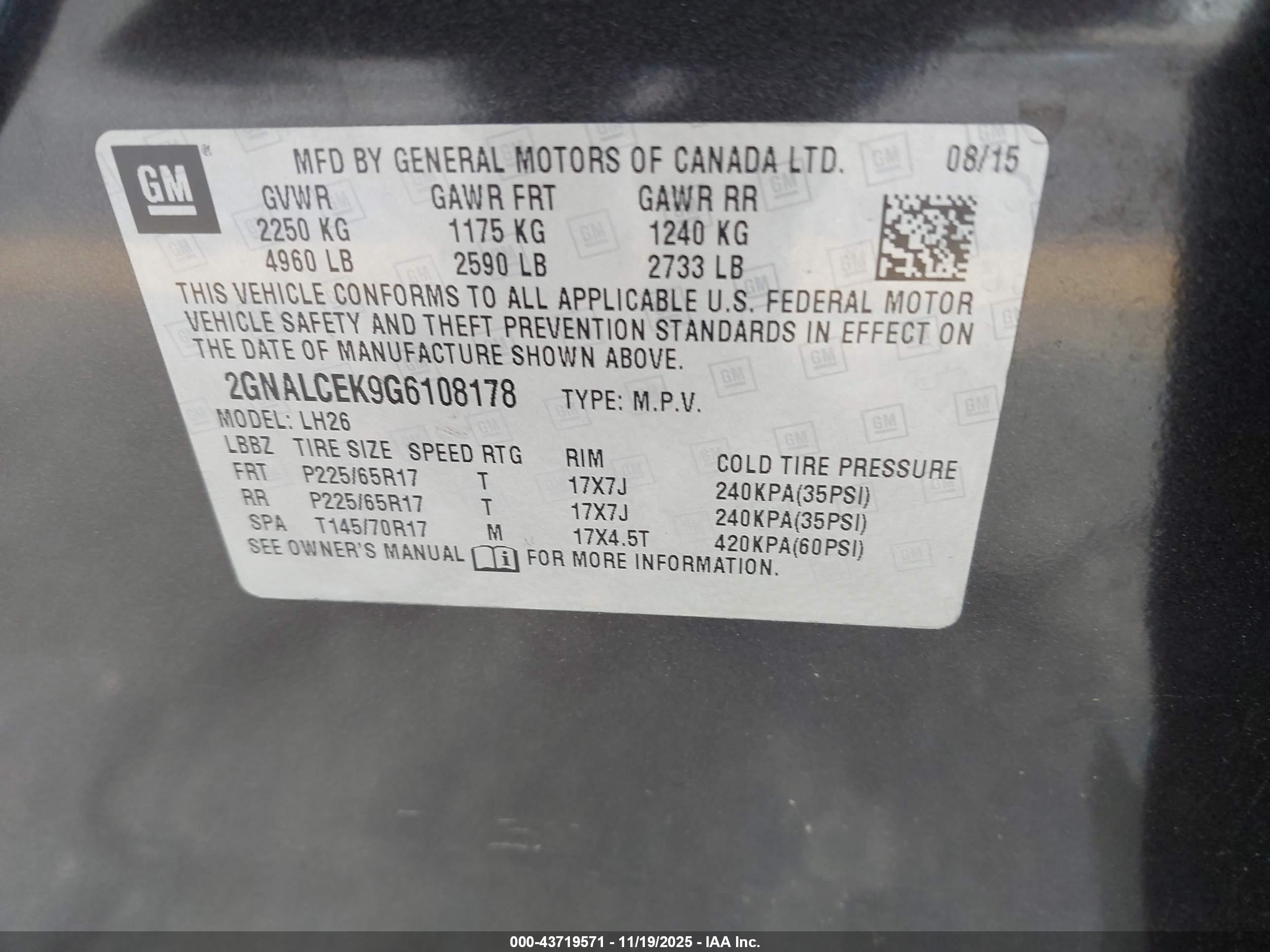 CHEVROLET EQUINOX image 9