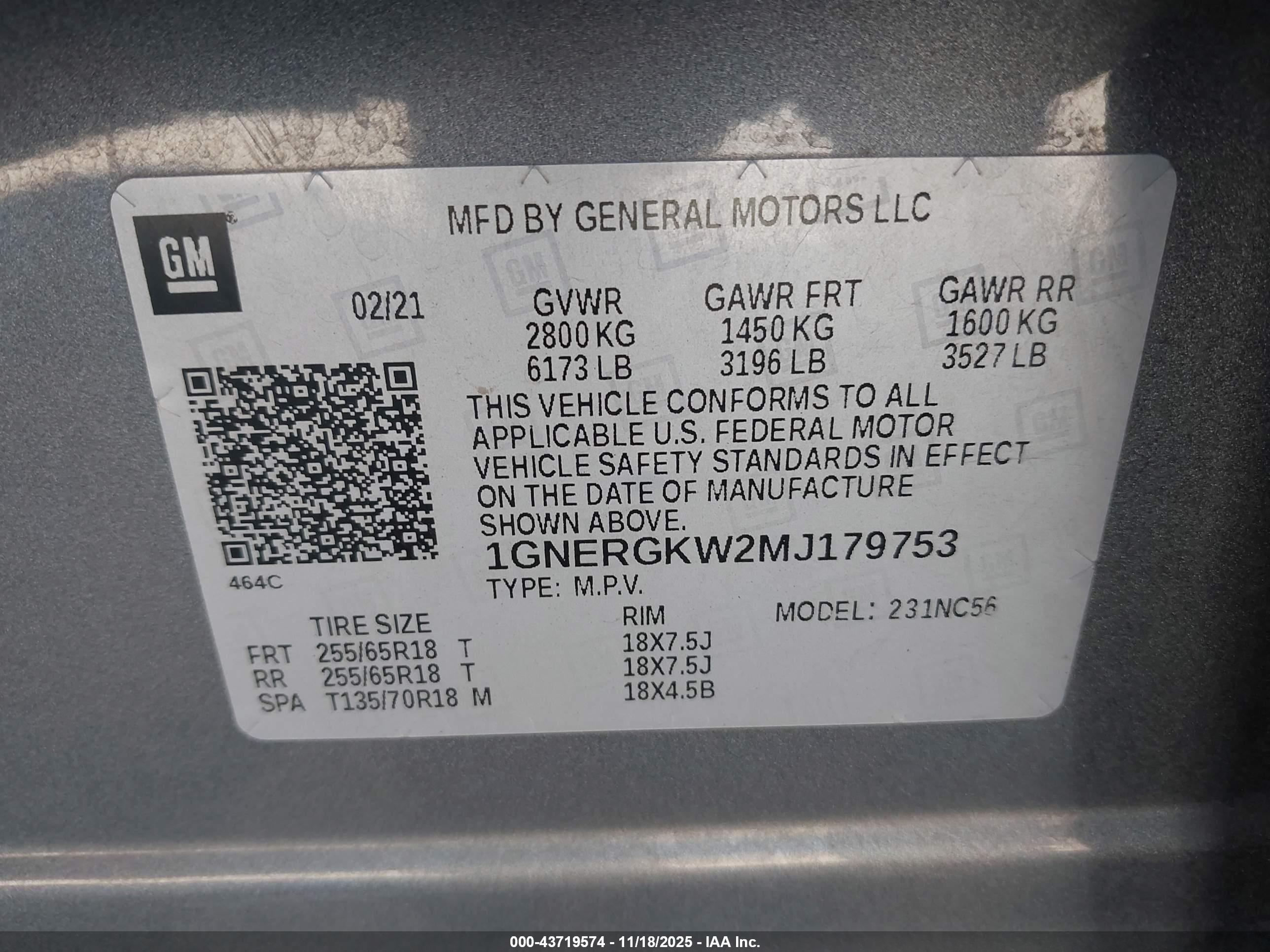 CHEVROLET TRAVERSE image 9