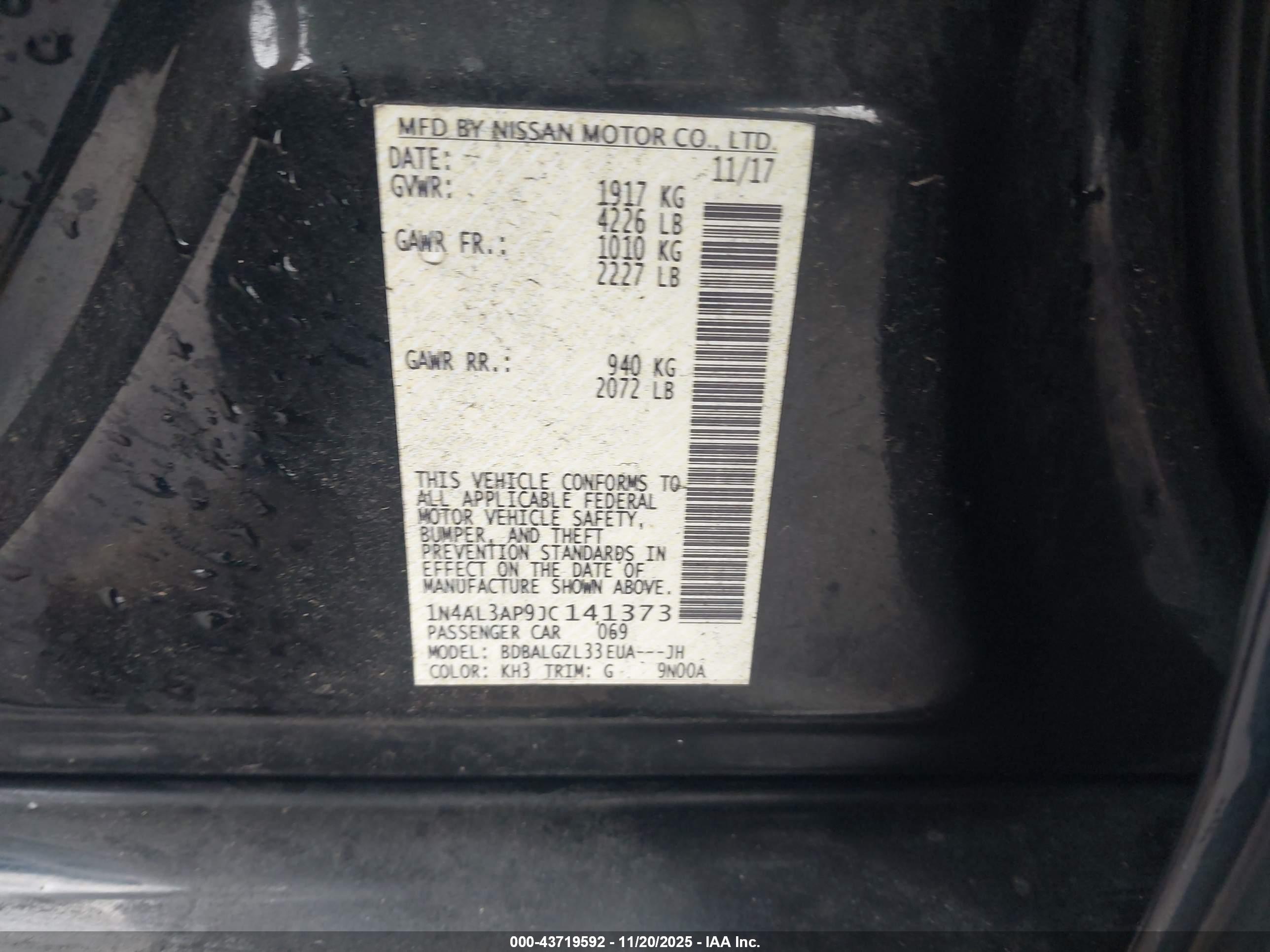 NISSAN ALTIMA image 9