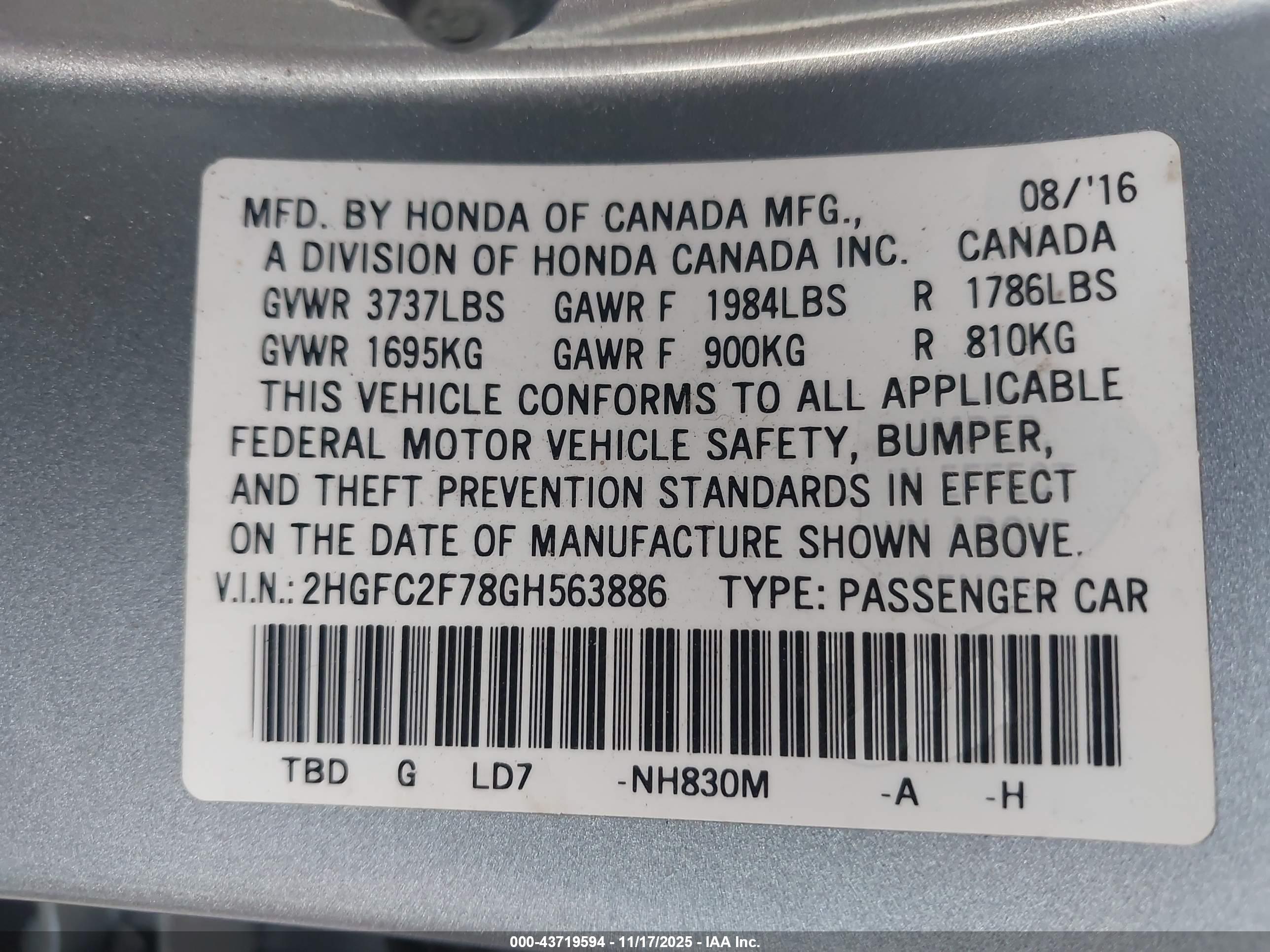 HONDA CIVIC image 9