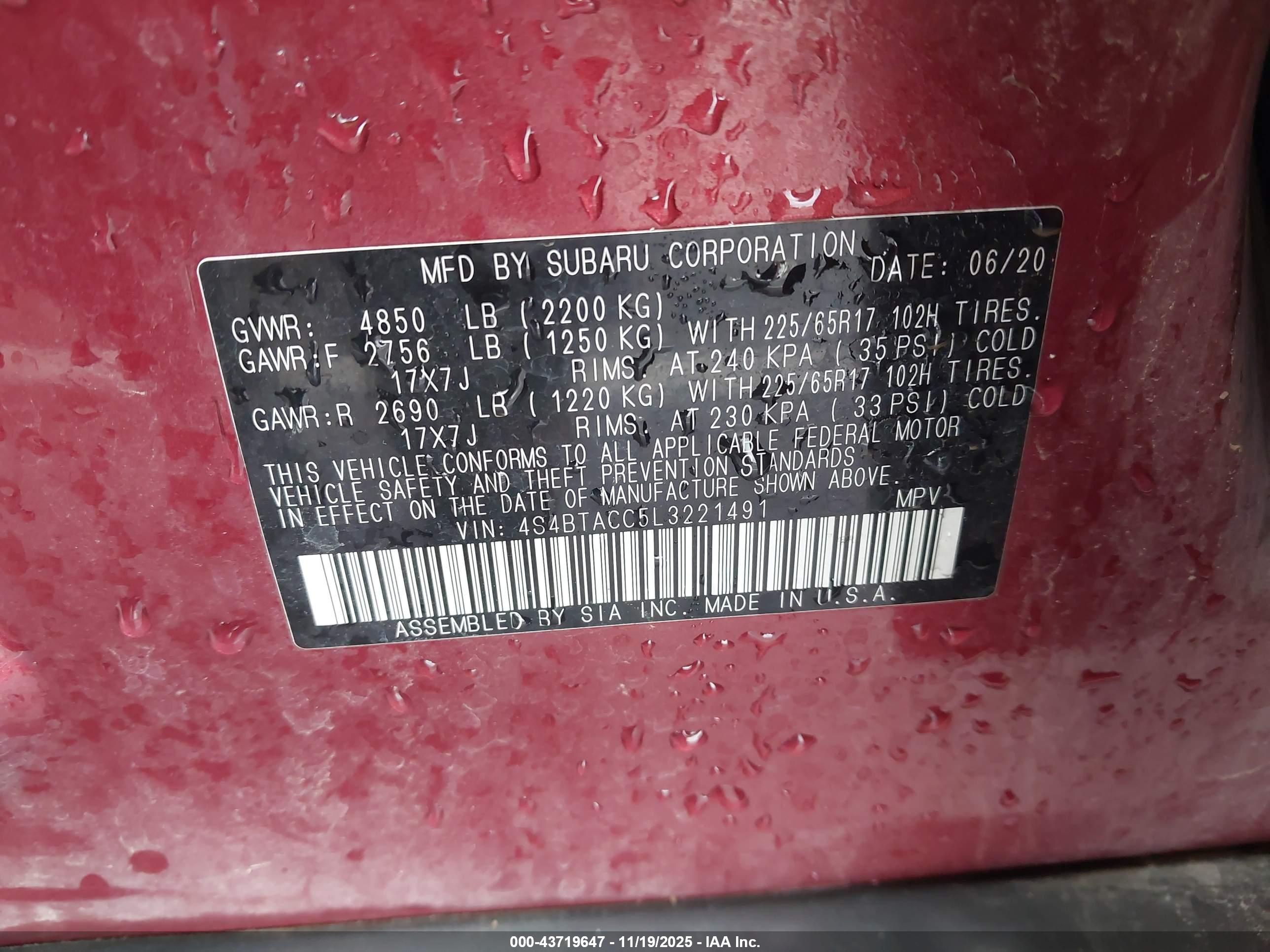 SUBARU OUTBACK image 9