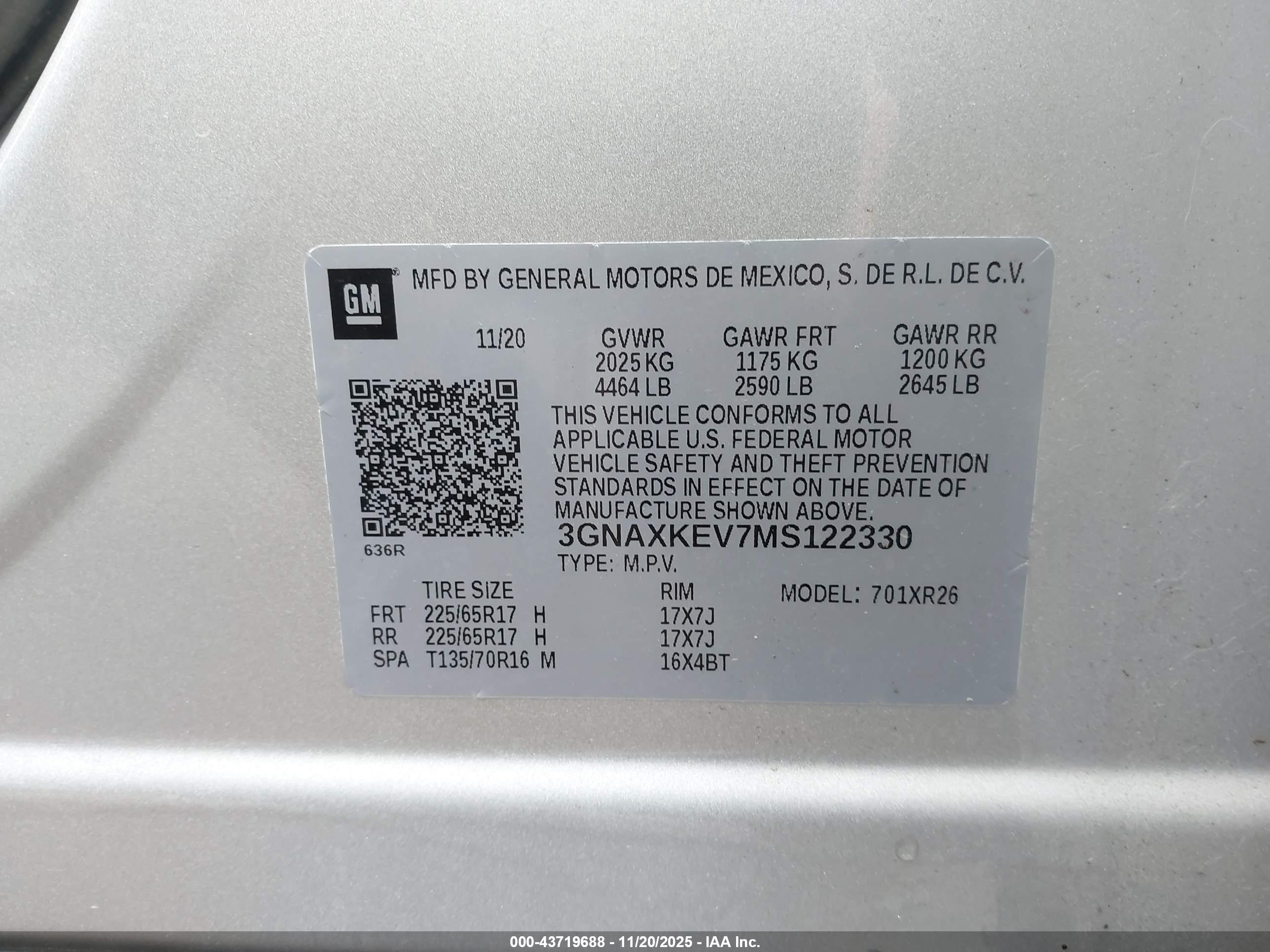 CHEVROLET EQUINOX image 9