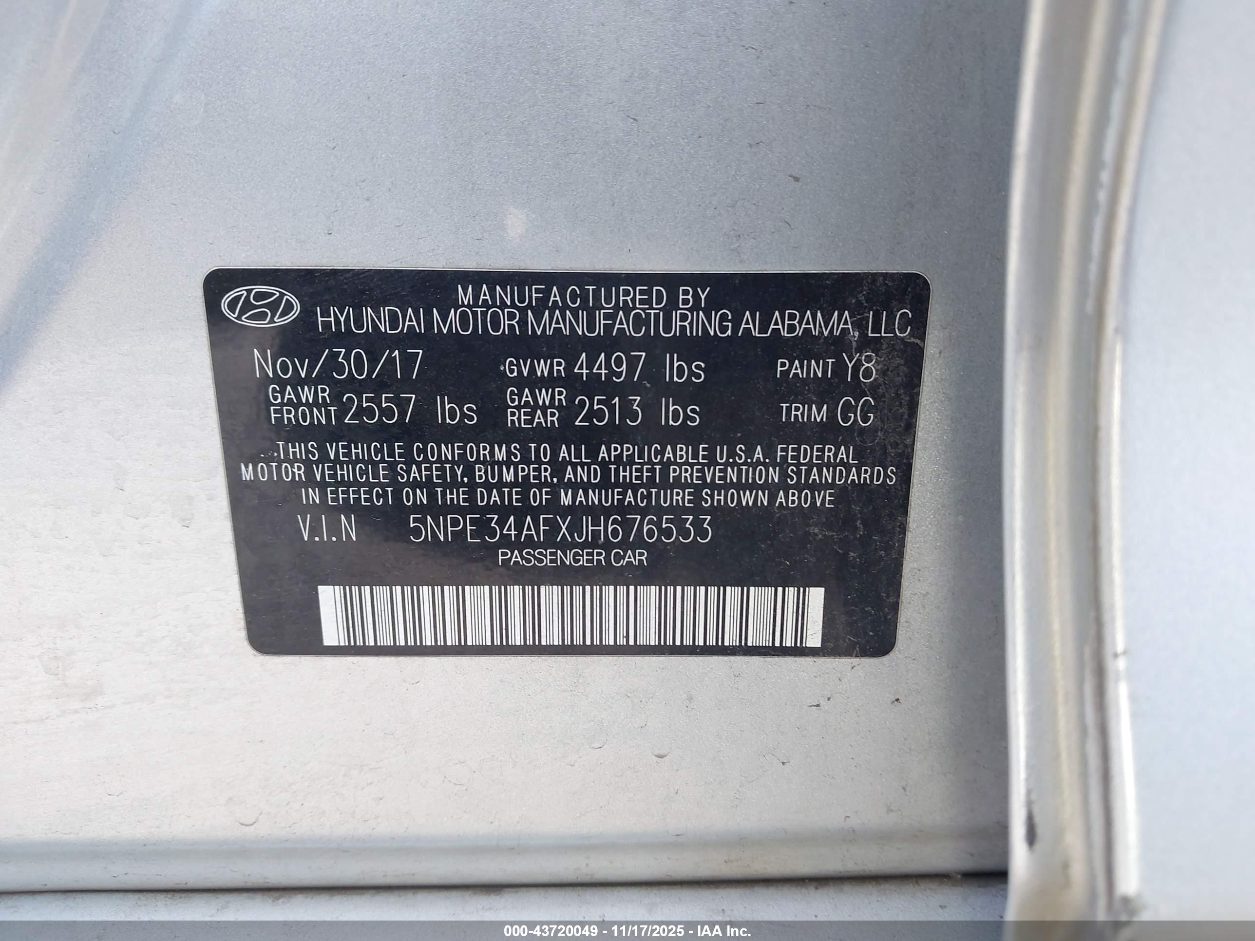 HYUNDAI SONATA image 9