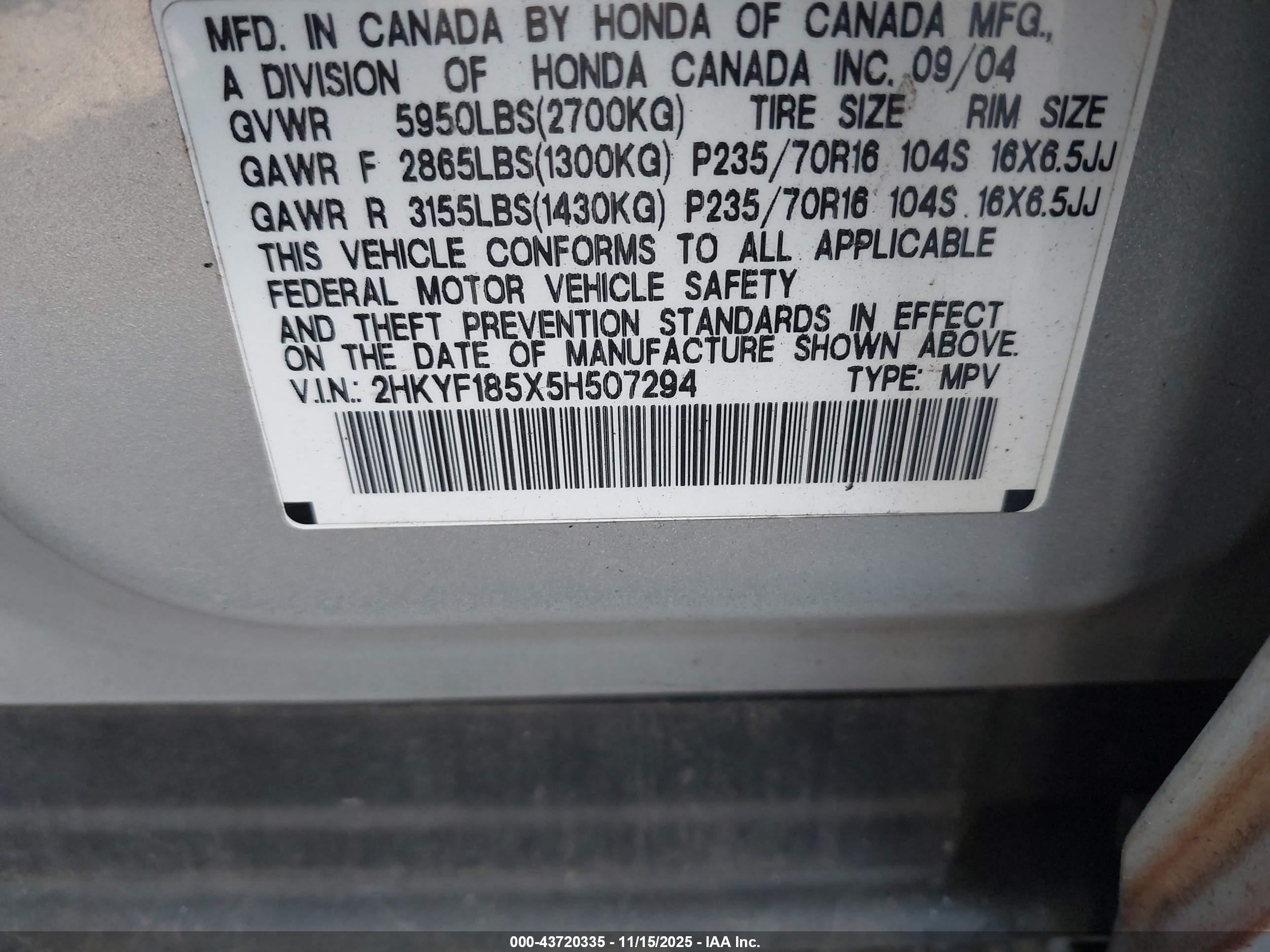 HONDA PILOT image 9