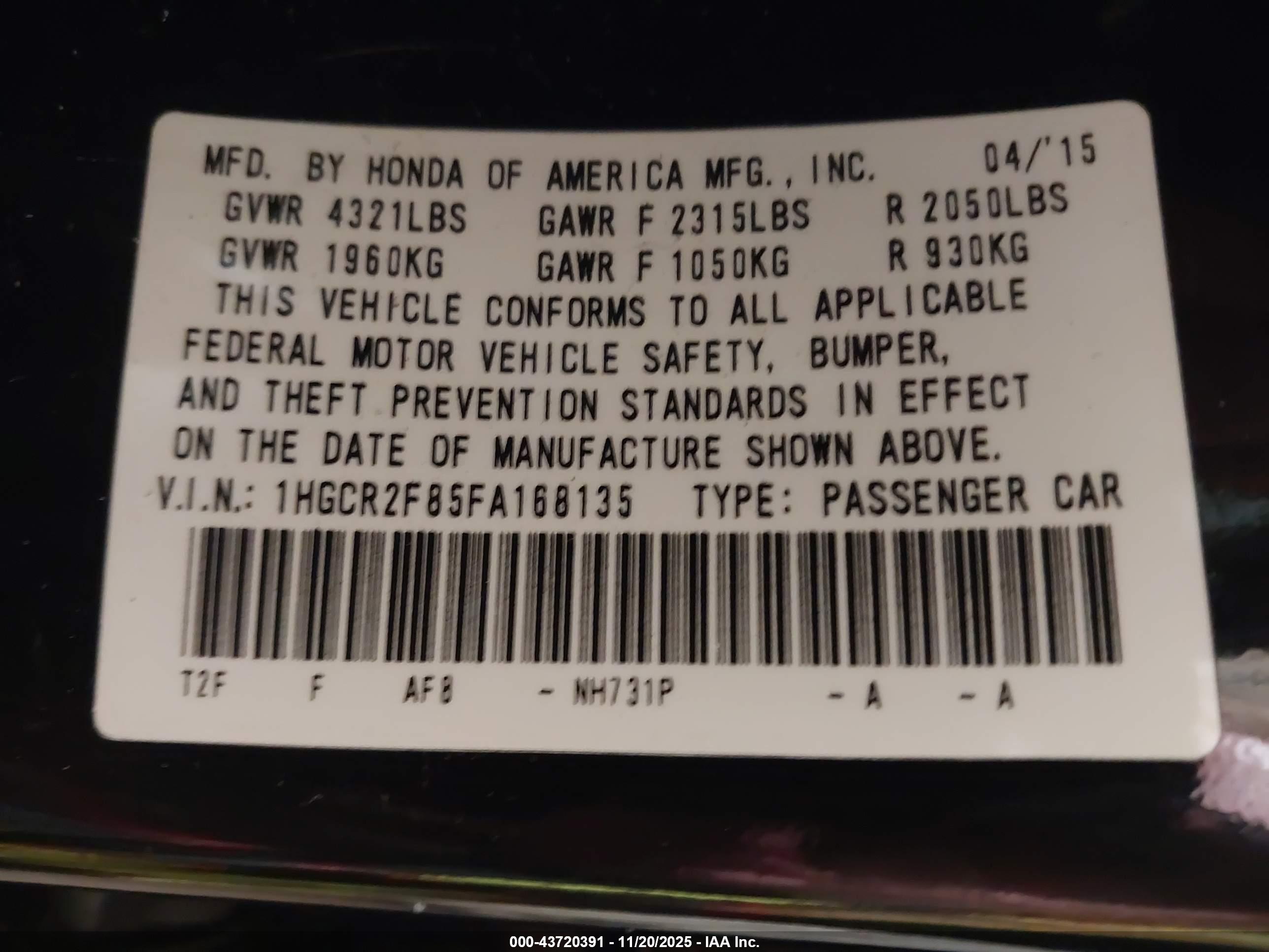 HONDA ACCORD image 9