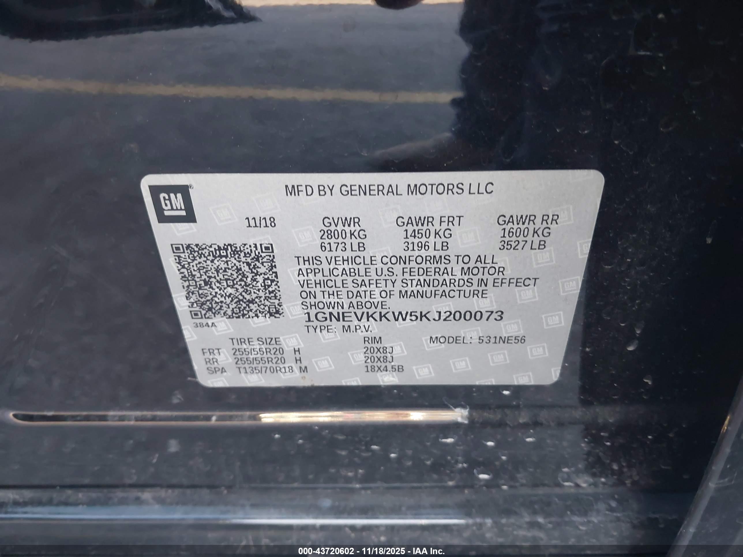 CHEVROLET TRAVERSE image 9